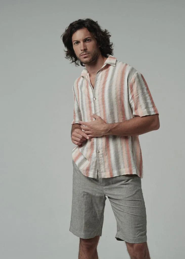 Men's boxy linen shirt