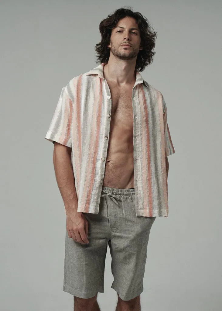 Men's boxy linen shirt