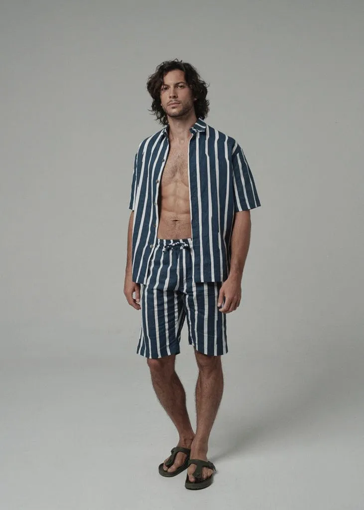 Men's boxy linen shirt