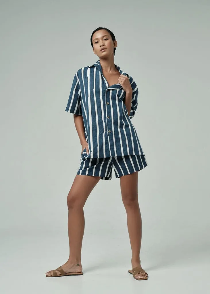 Men's boxy linen shirt