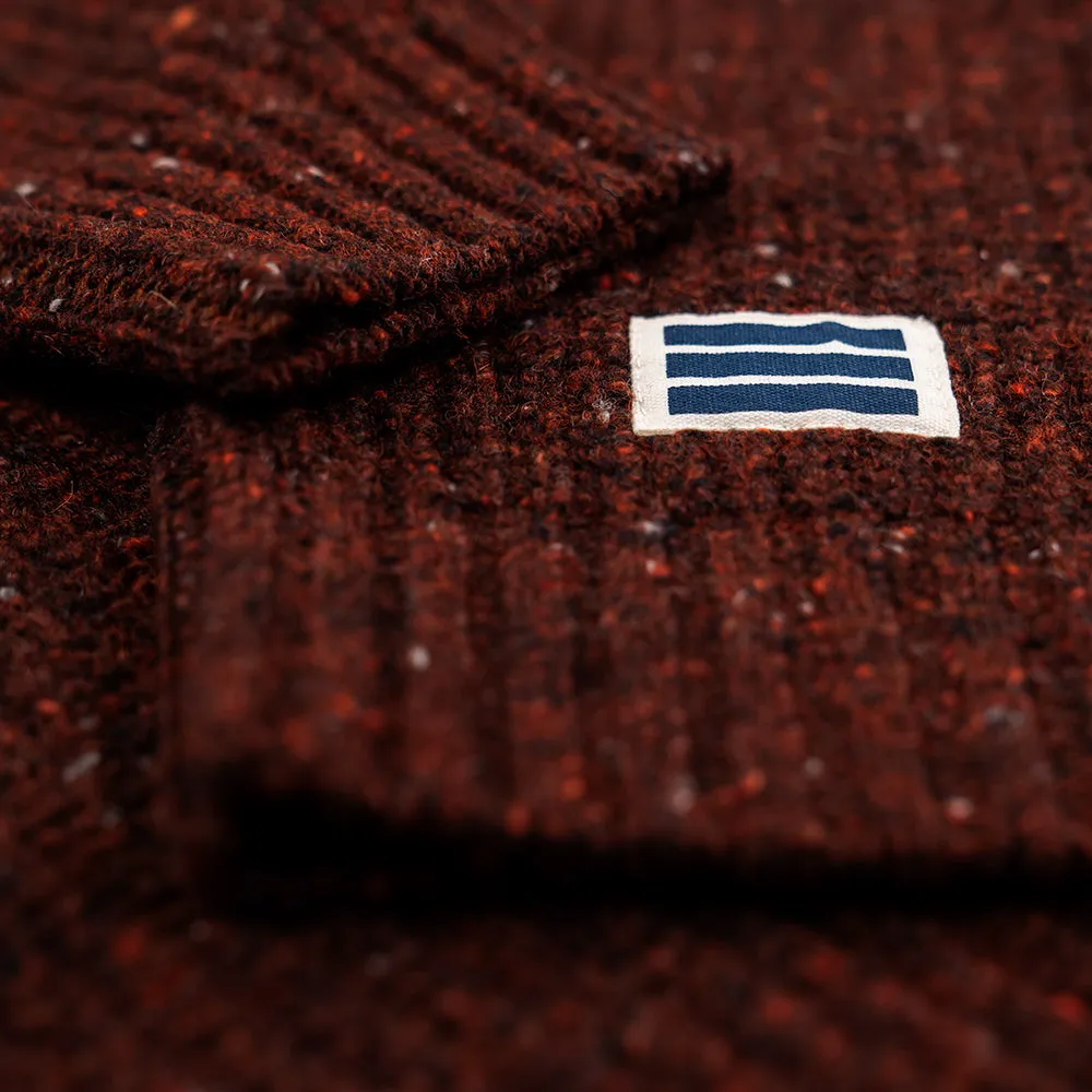 Mens Finse Flecked Zip Sweater