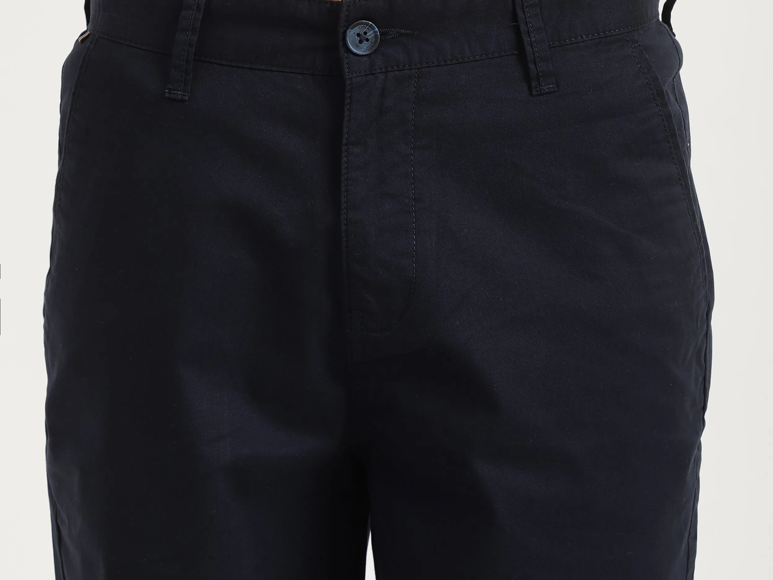 Mens Slim Fit Solid Shorts