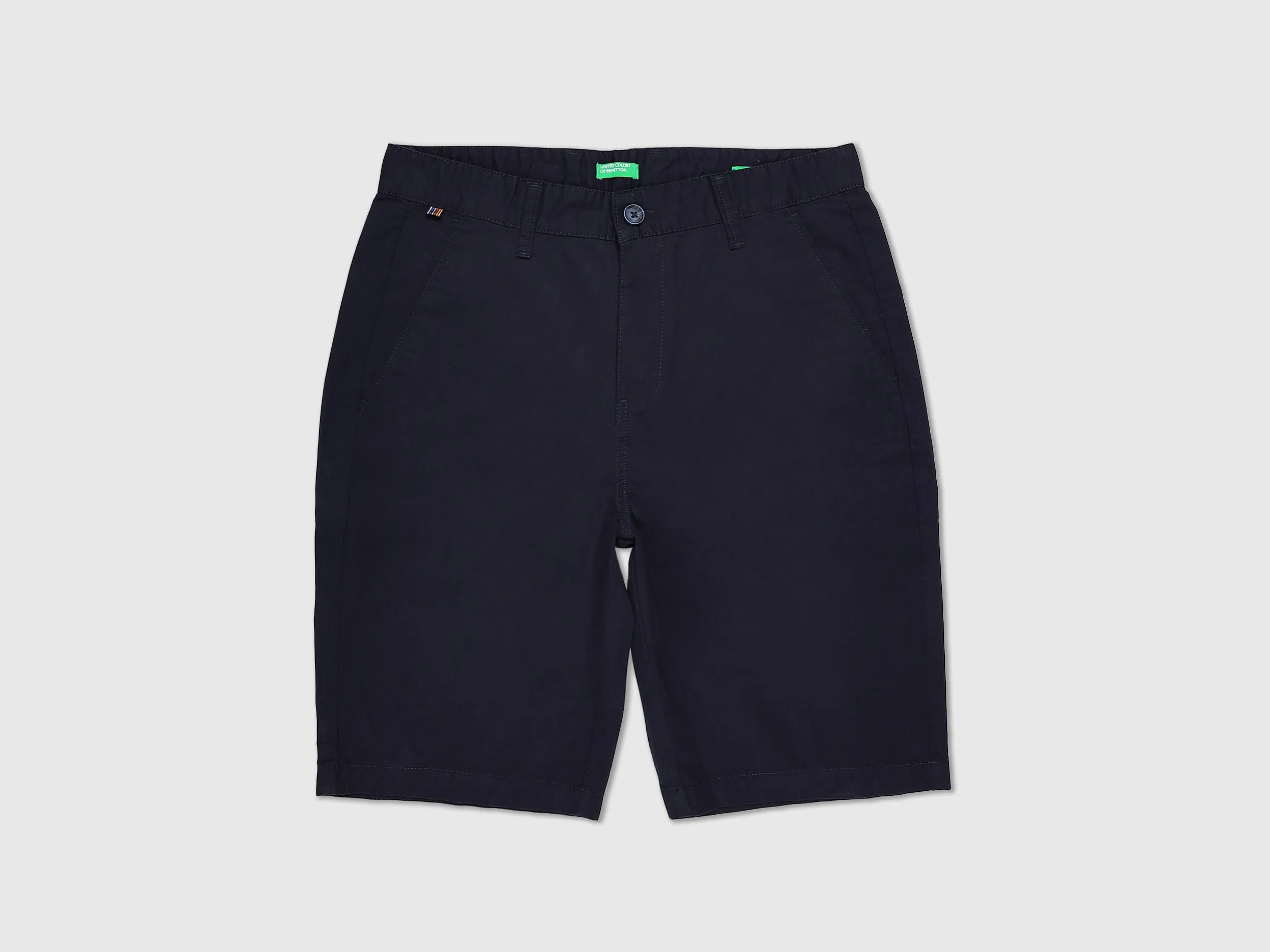 Mens Slim Fit Solid Shorts