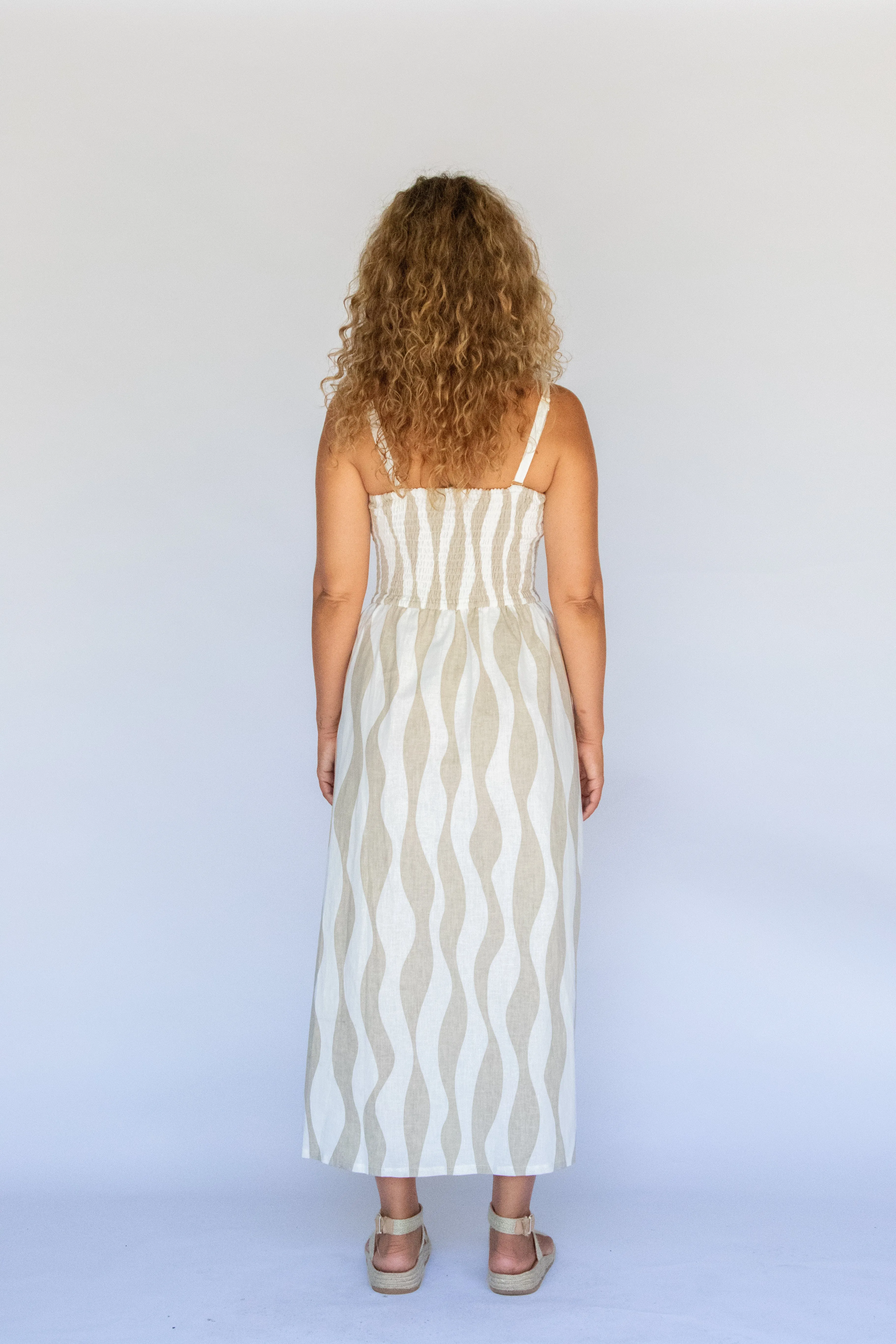 Mikoha Midi Dress // Island Stripe