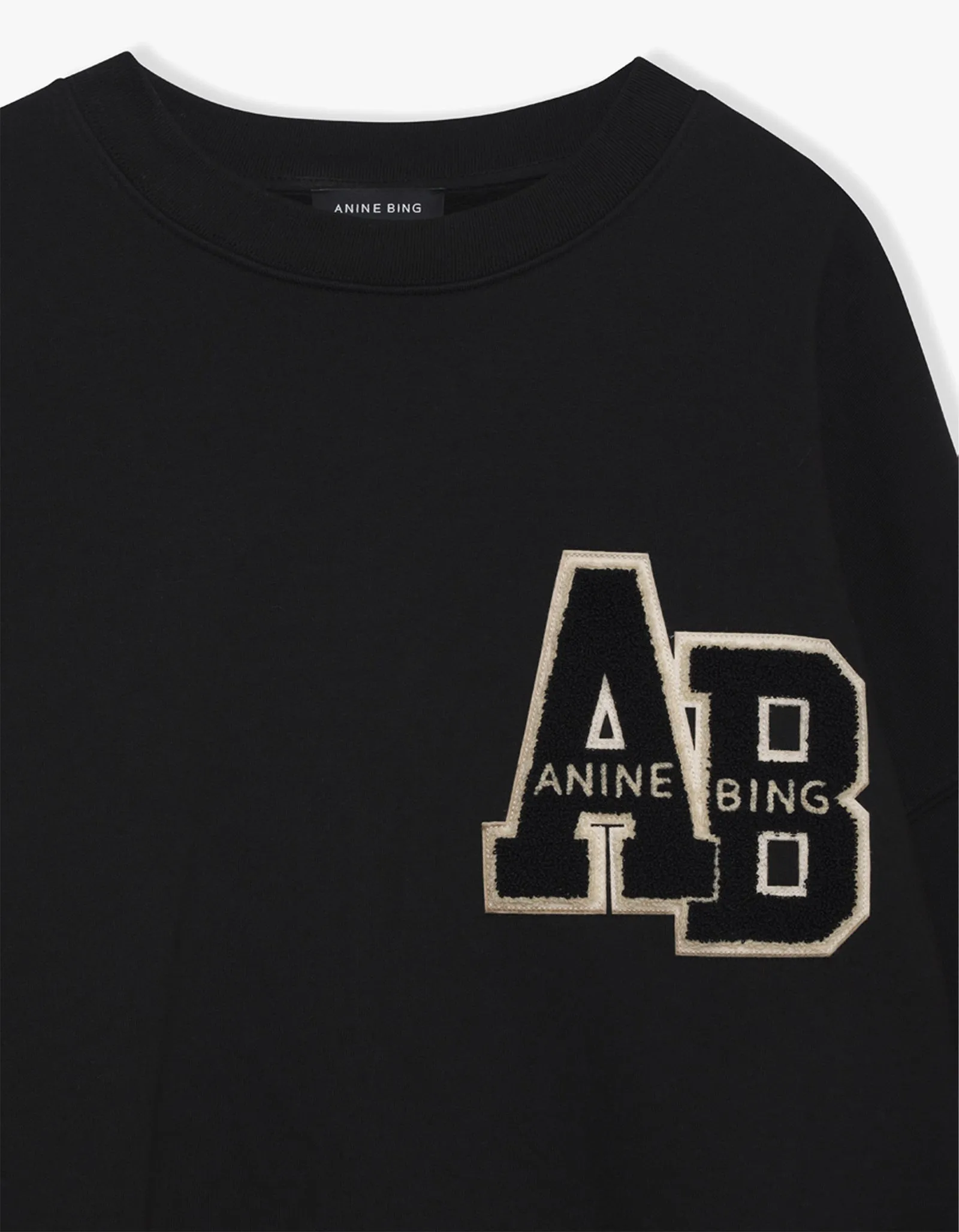 Miles Sweatshirt Letterman - Black