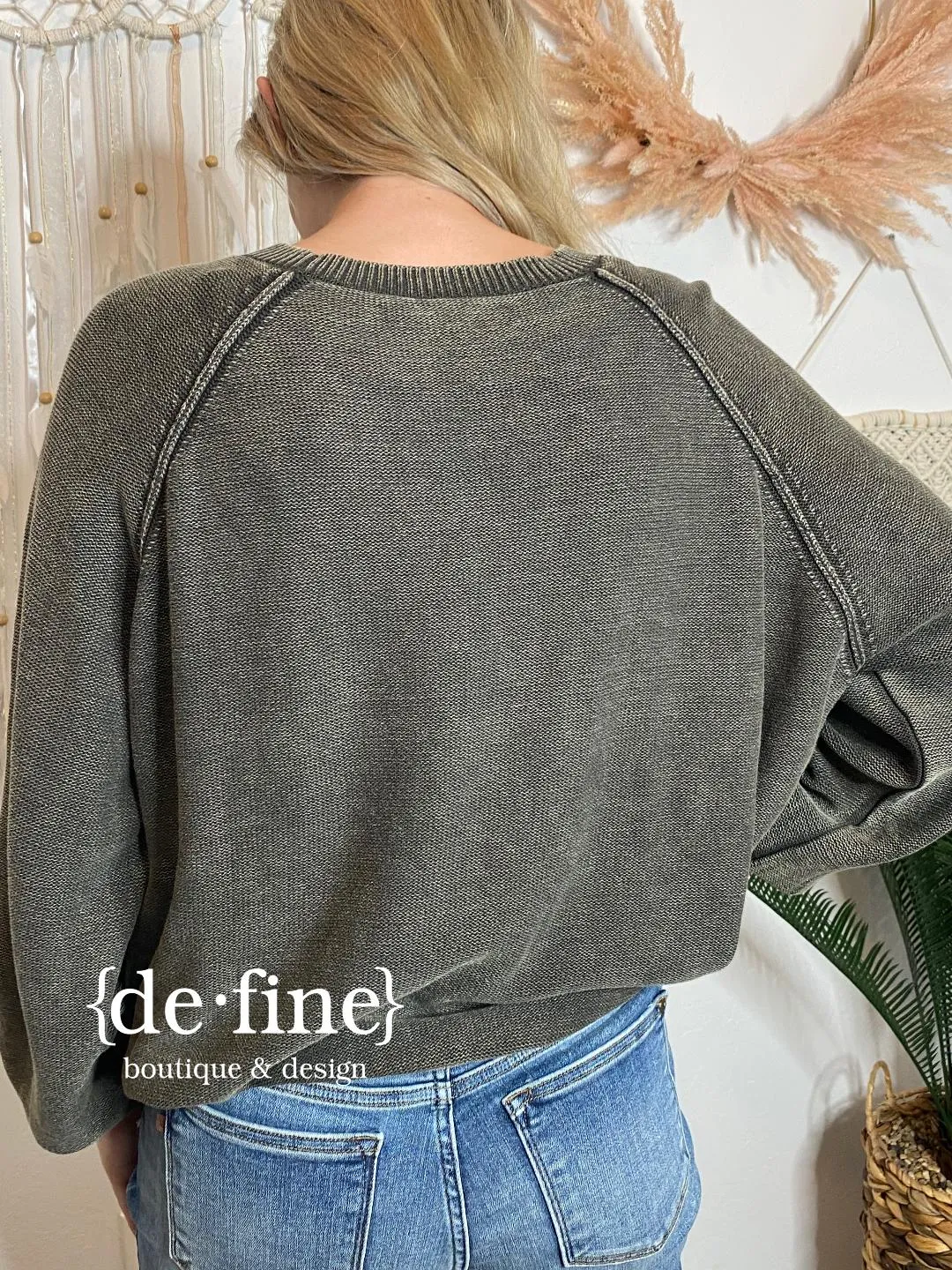 Mineral Washed Sweater in 3 Fabulous Colors
