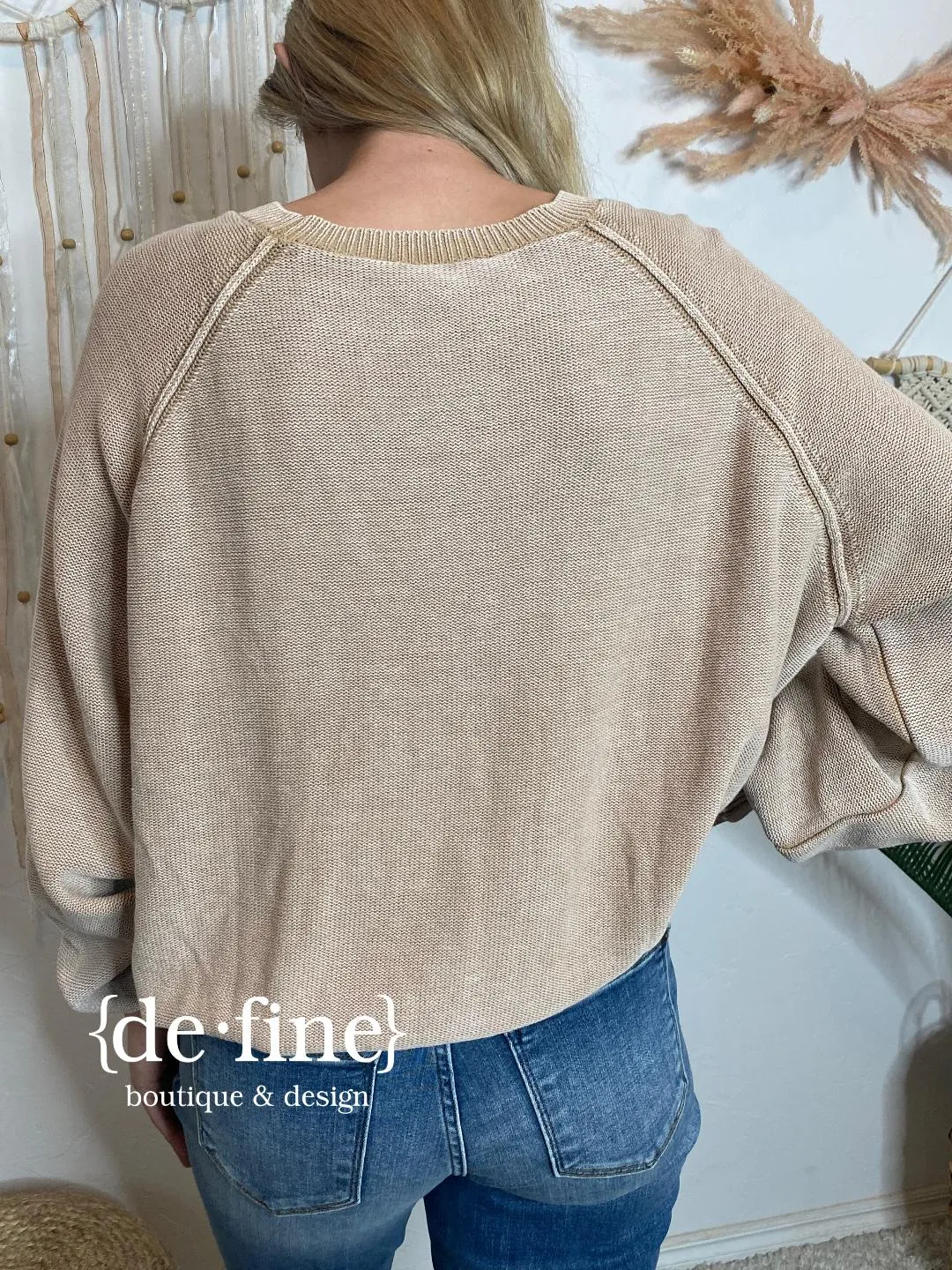 Mineral Washed Sweater in 3 Fabulous Colors