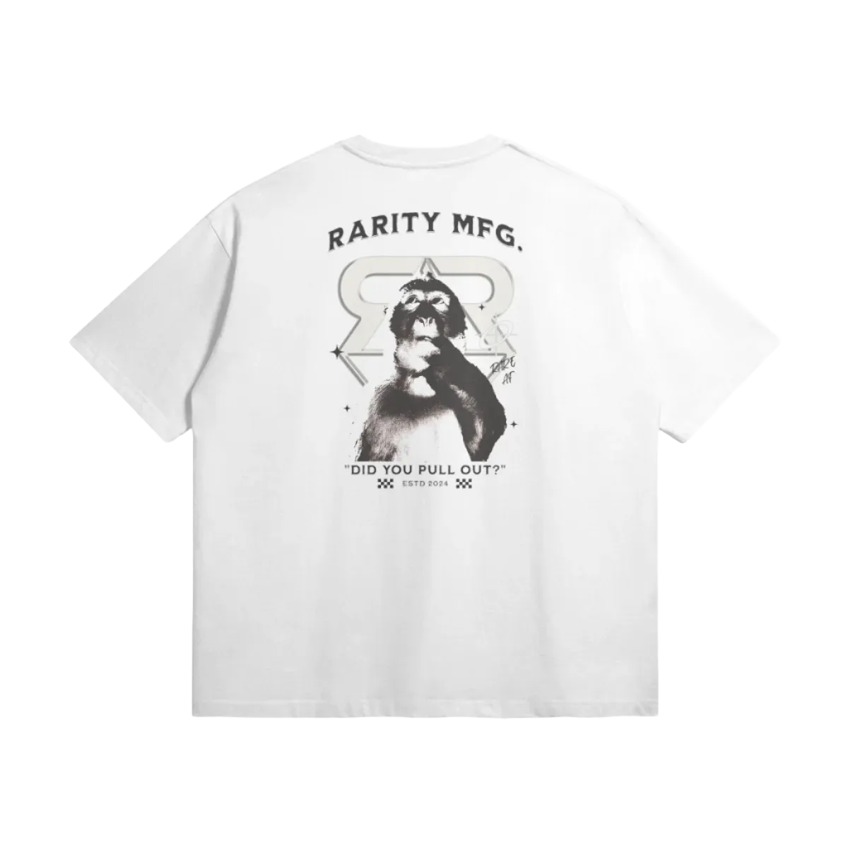 Monkey Heavyweight Tee & Monkey Embroidered Shorts