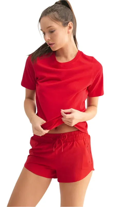 MONO B Round Neck Short Sleeve T-Shirt