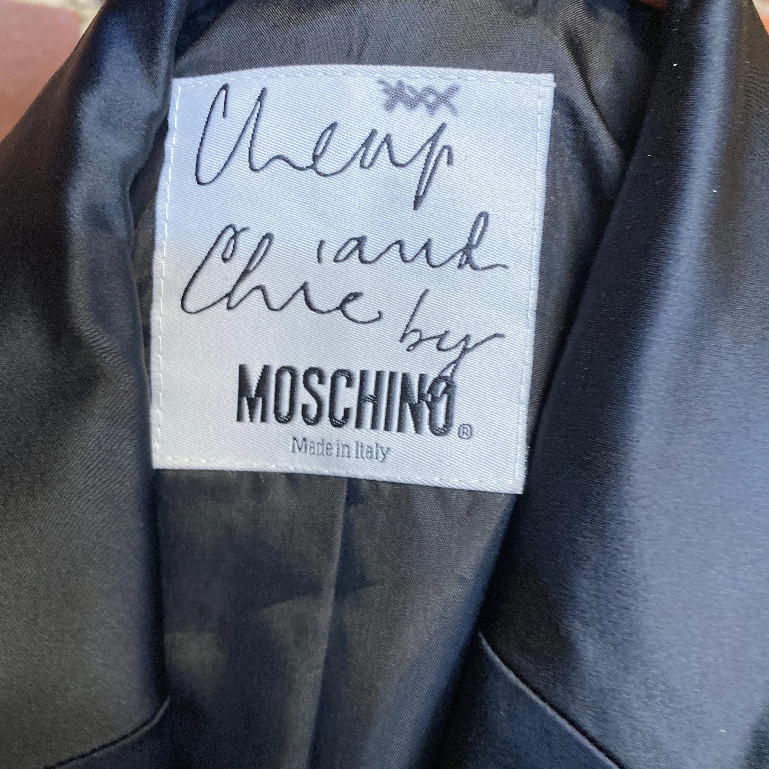 MOSCHINO CHEAP AND CHIC 1990s tuxedo jacket