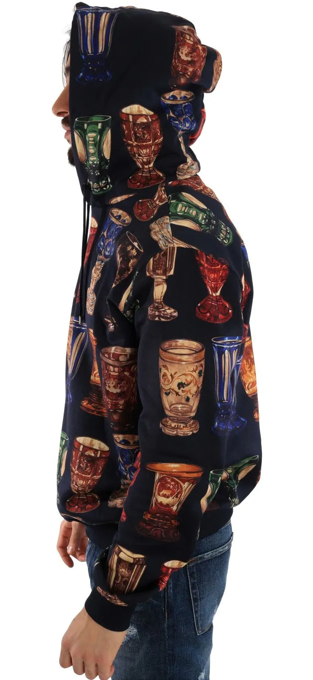 Multicolor Cotton Pullover Hooded Sweater