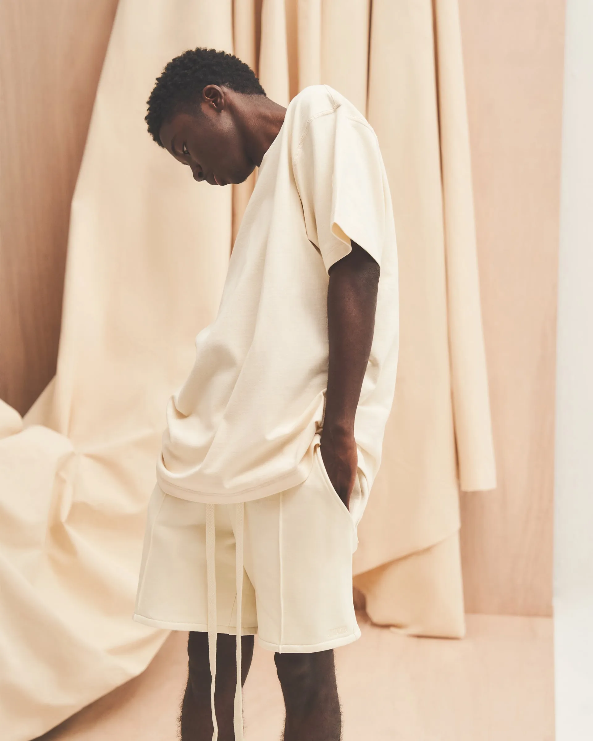 NEUTRALS Sweat Shorts - Beige