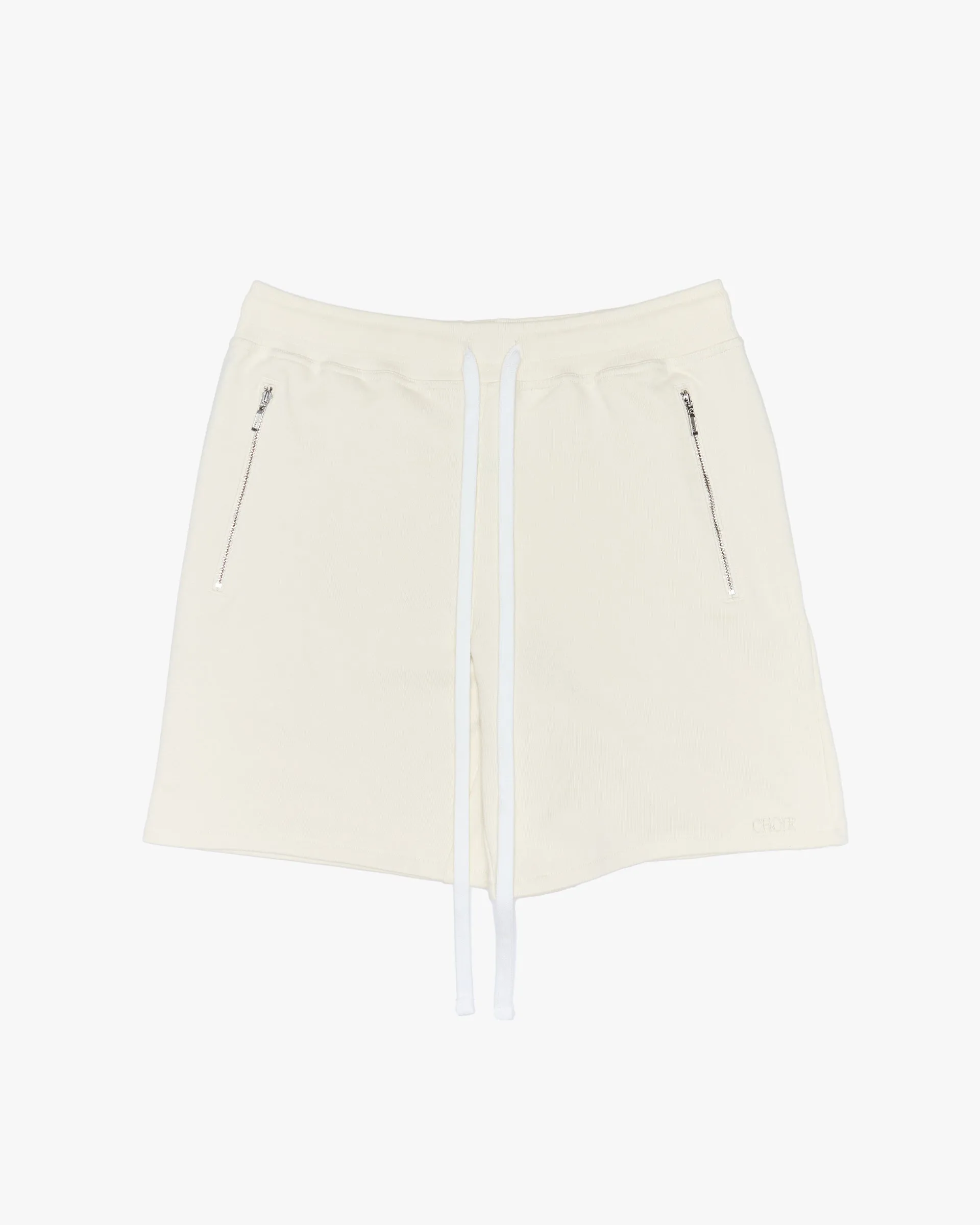 NEUTRALS Zip Shorts - Beige