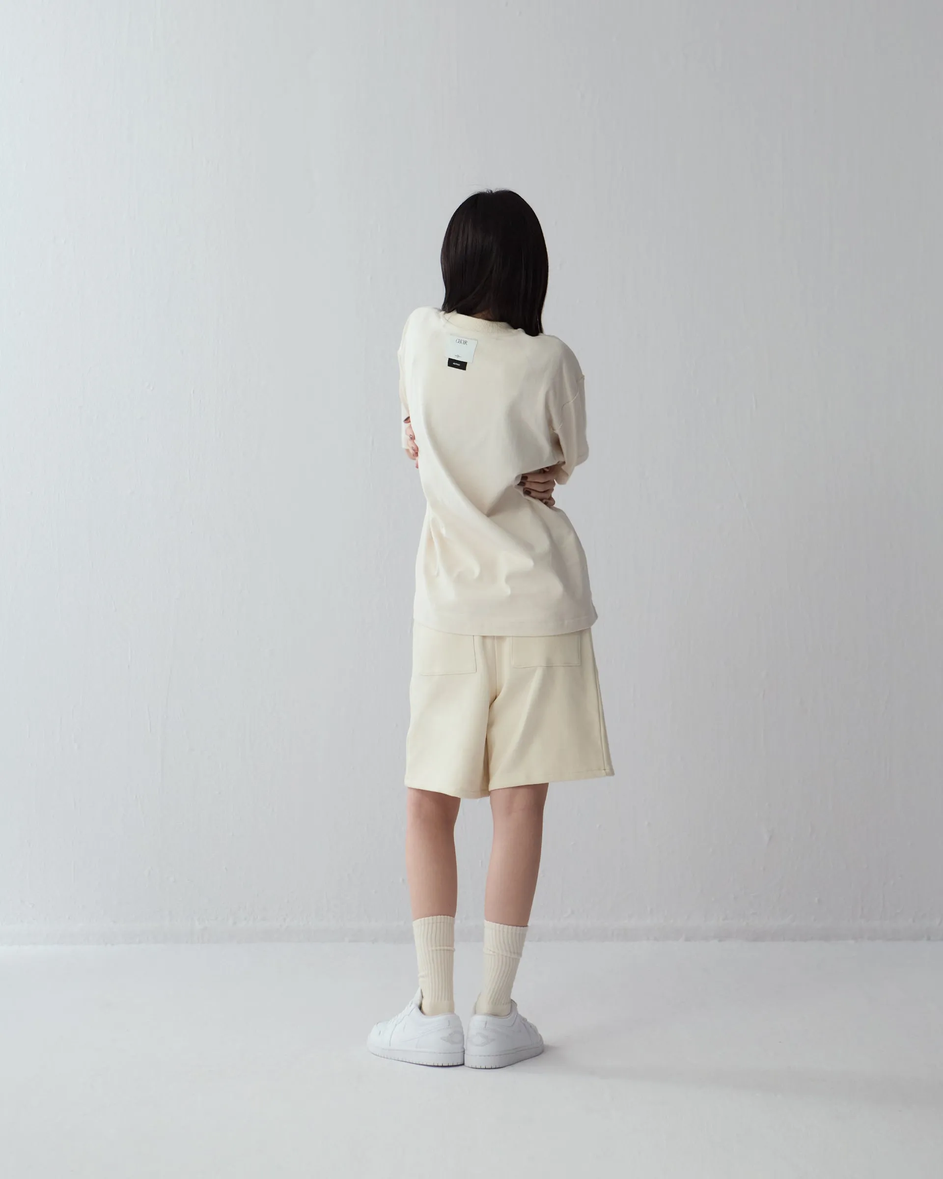 NEUTRALS Zip Shorts - Beige