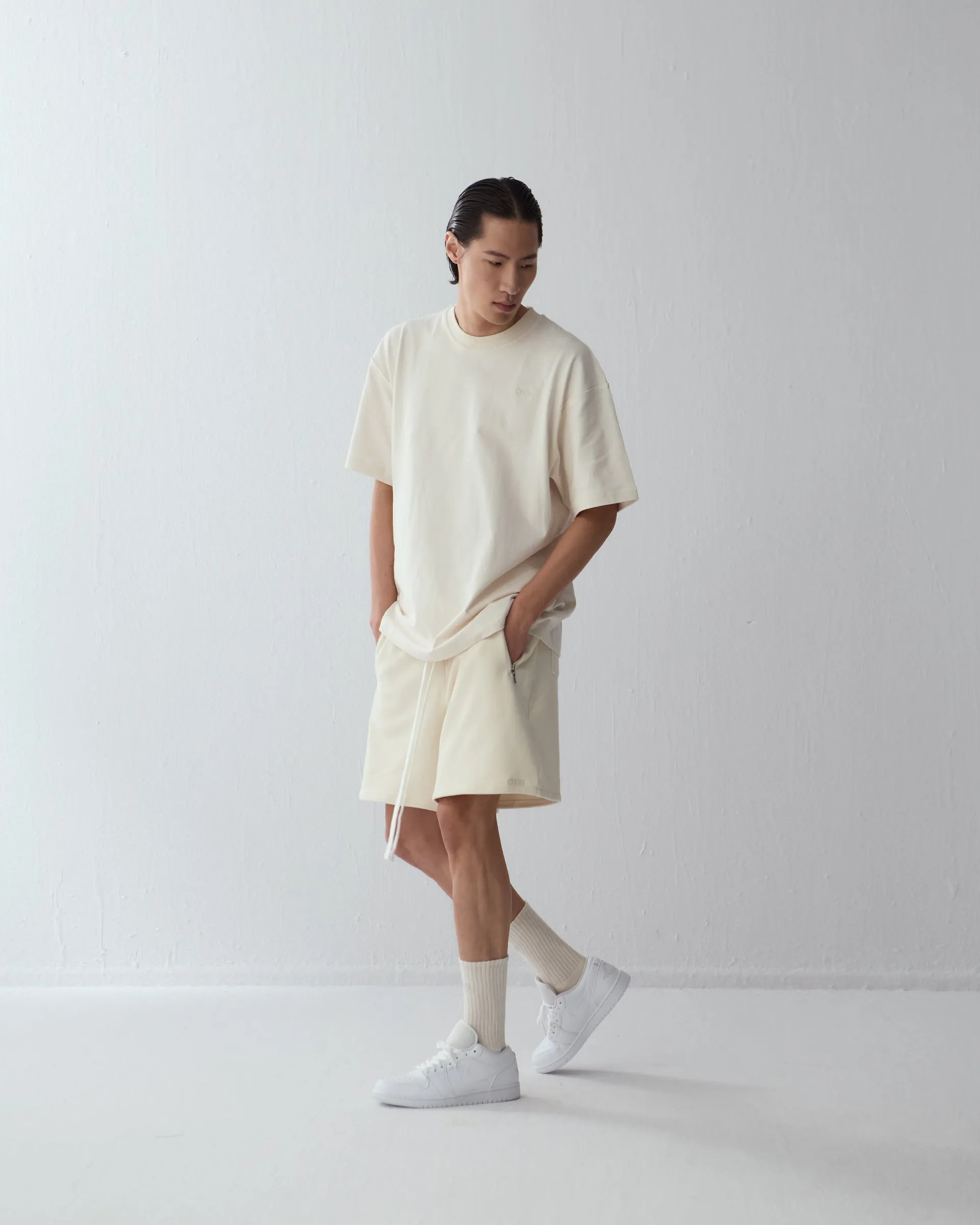 NEUTRALS Zip Shorts - Beige