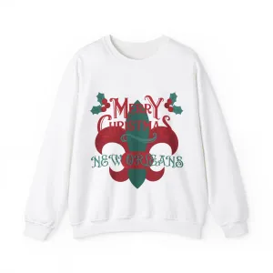 New Orleans Christmas Unisex Heavy Blend Crewneck Sweatshirt