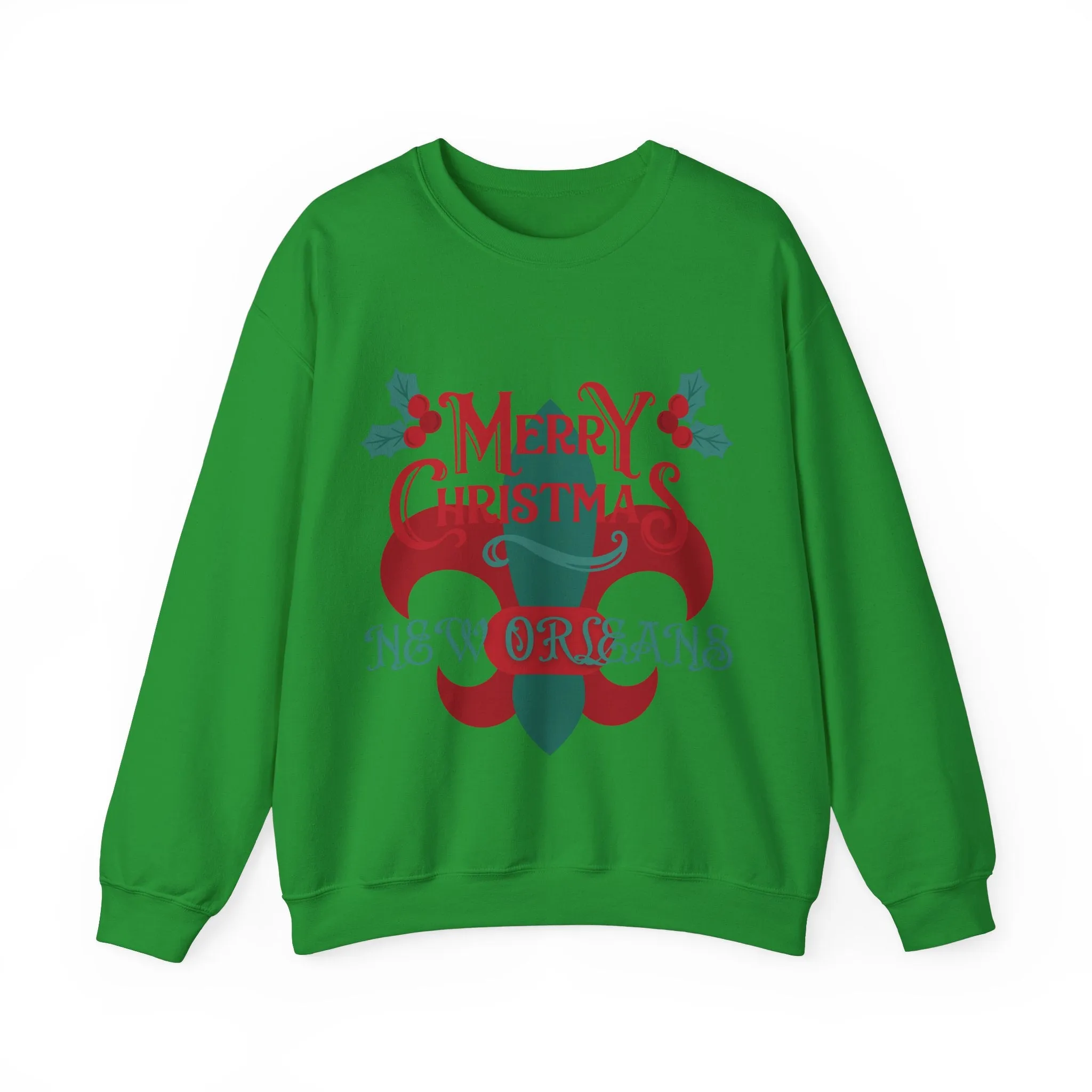 New Orleans Christmas Unisex Heavy Blend Crewneck Sweatshirt