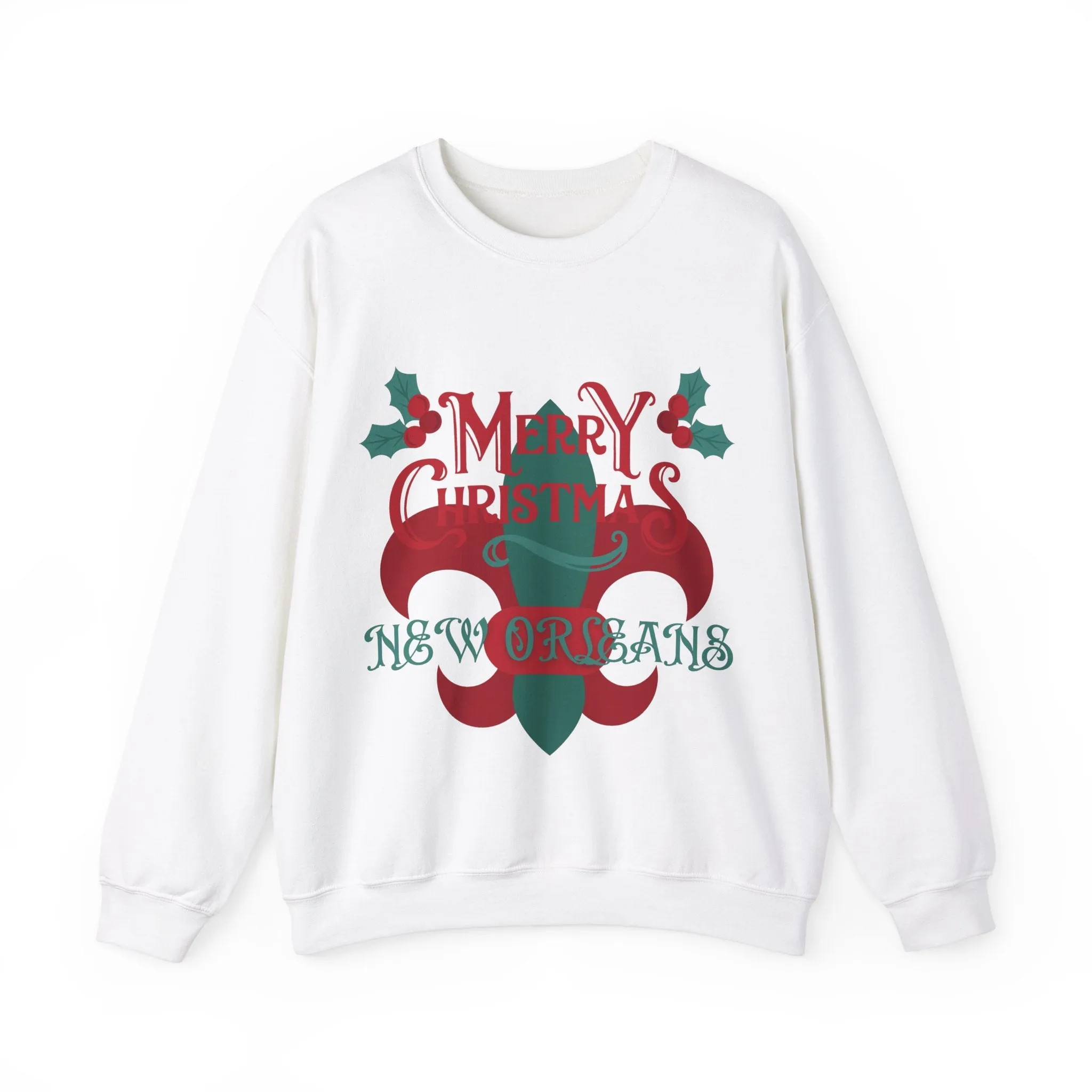 New Orleans Christmas Unisex Heavy Blend Crewneck Sweatshirt