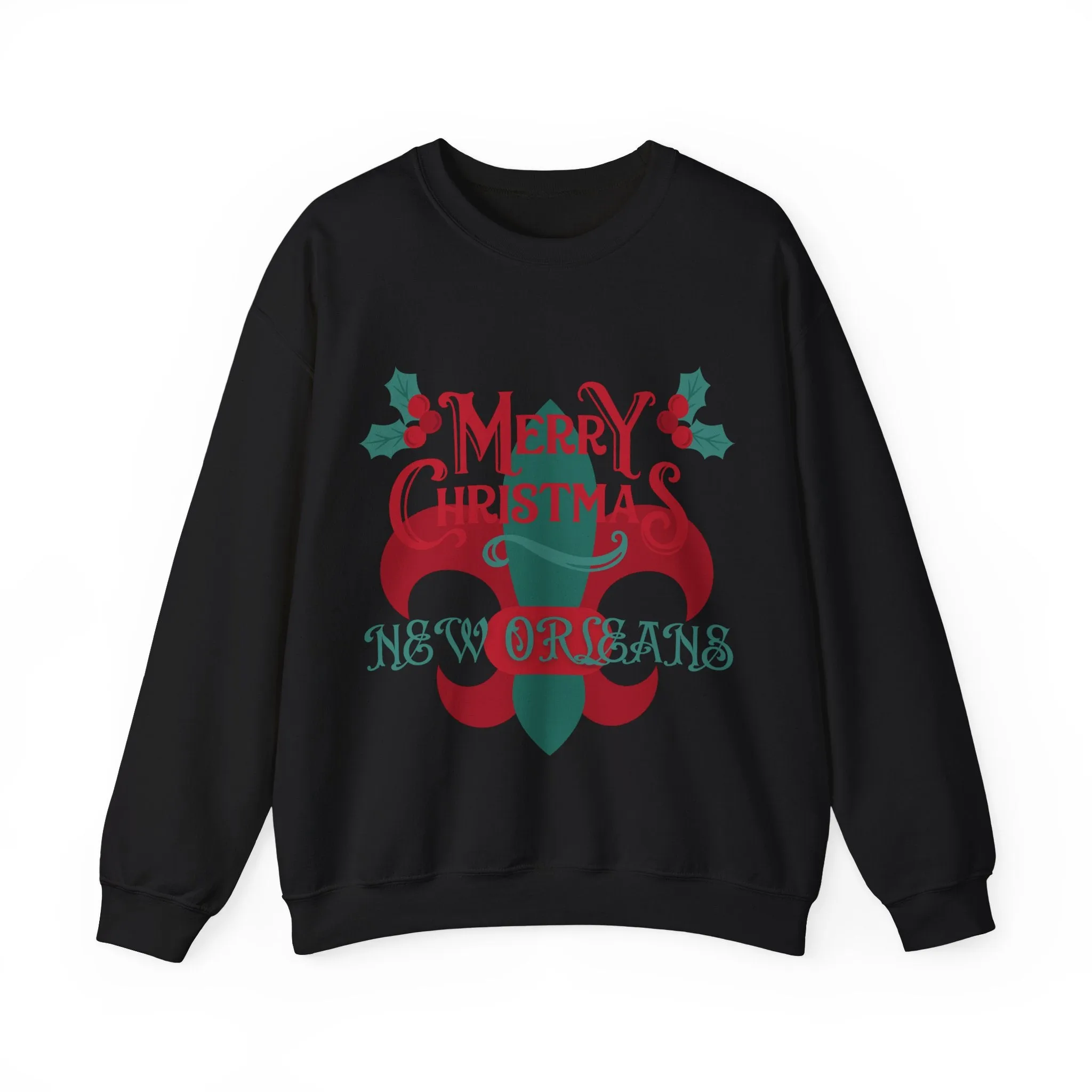 New Orleans Christmas Unisex Heavy Blend Crewneck Sweatshirt