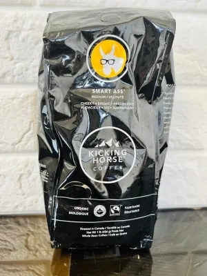 New sealed Large Bag 1Lb Kicking Horse Smart Ass Medium Roast! Whole Bean! BB 5/22