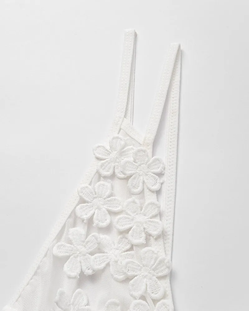 Newden Maxi Floral High Slit Skirt