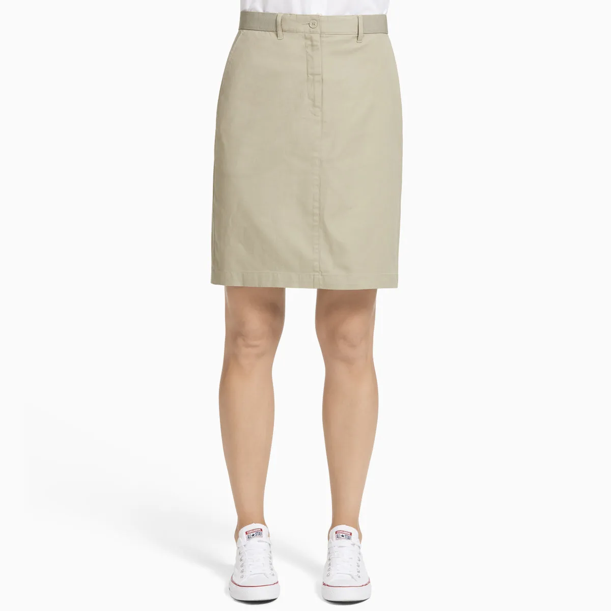 NNT Women's Stretch Cotton Chino Skirt - Desert
