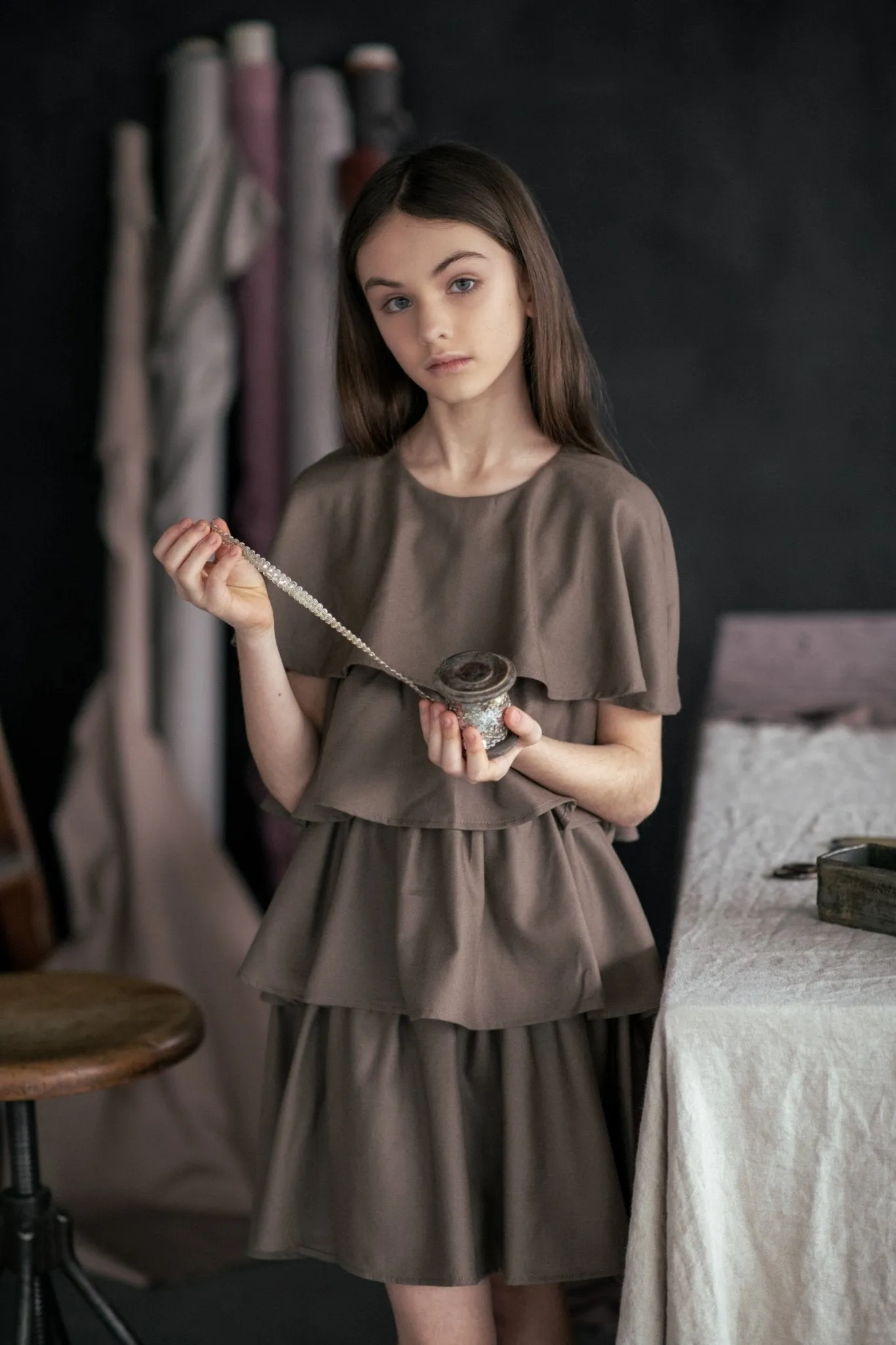 Noelle Brown Dress