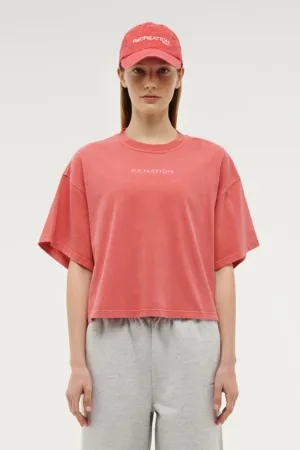 Nomad Boxy Tee | Poppy Red