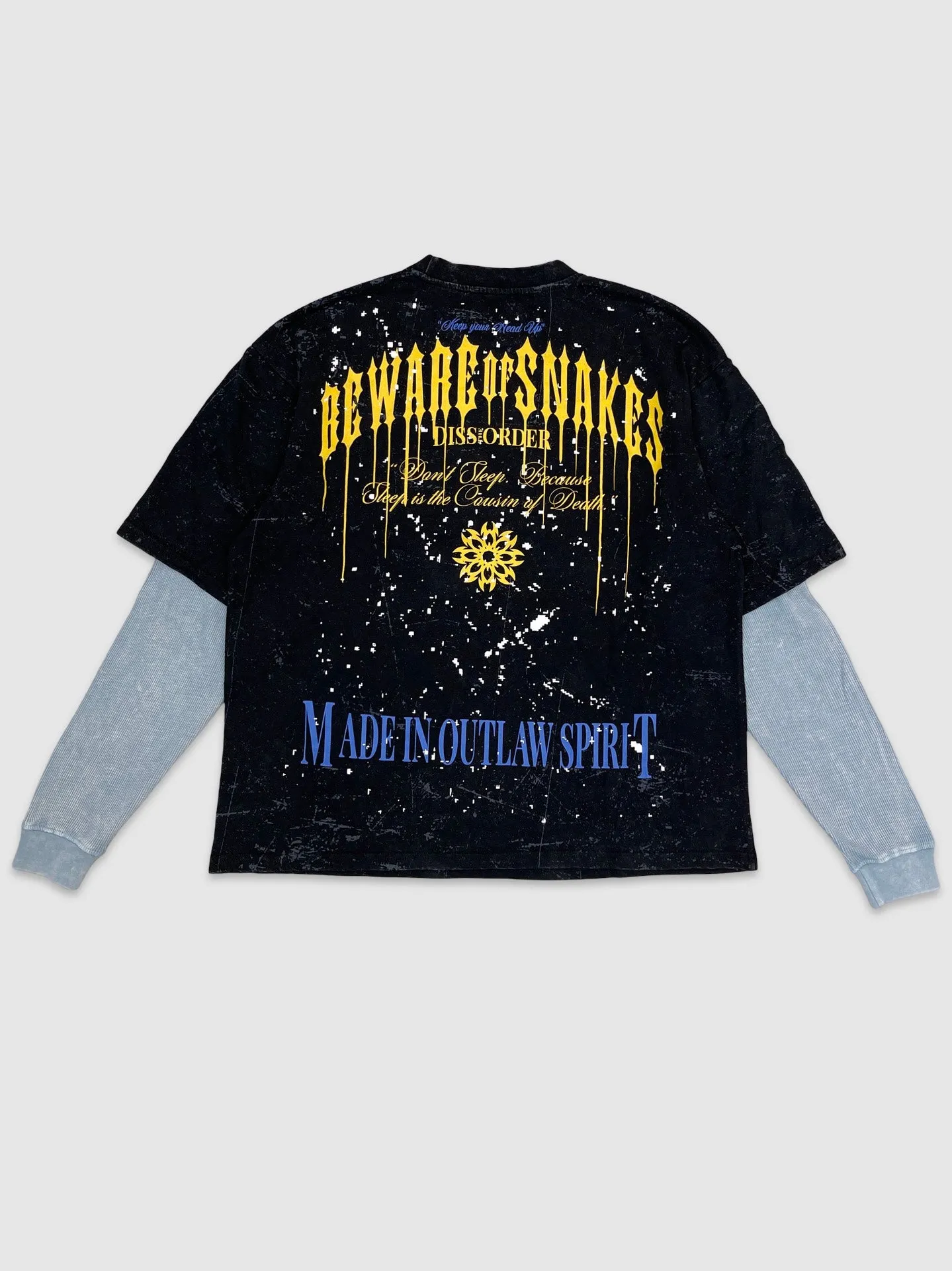 NOR-GN4092-Beware Of Snakes Crop LS Tee