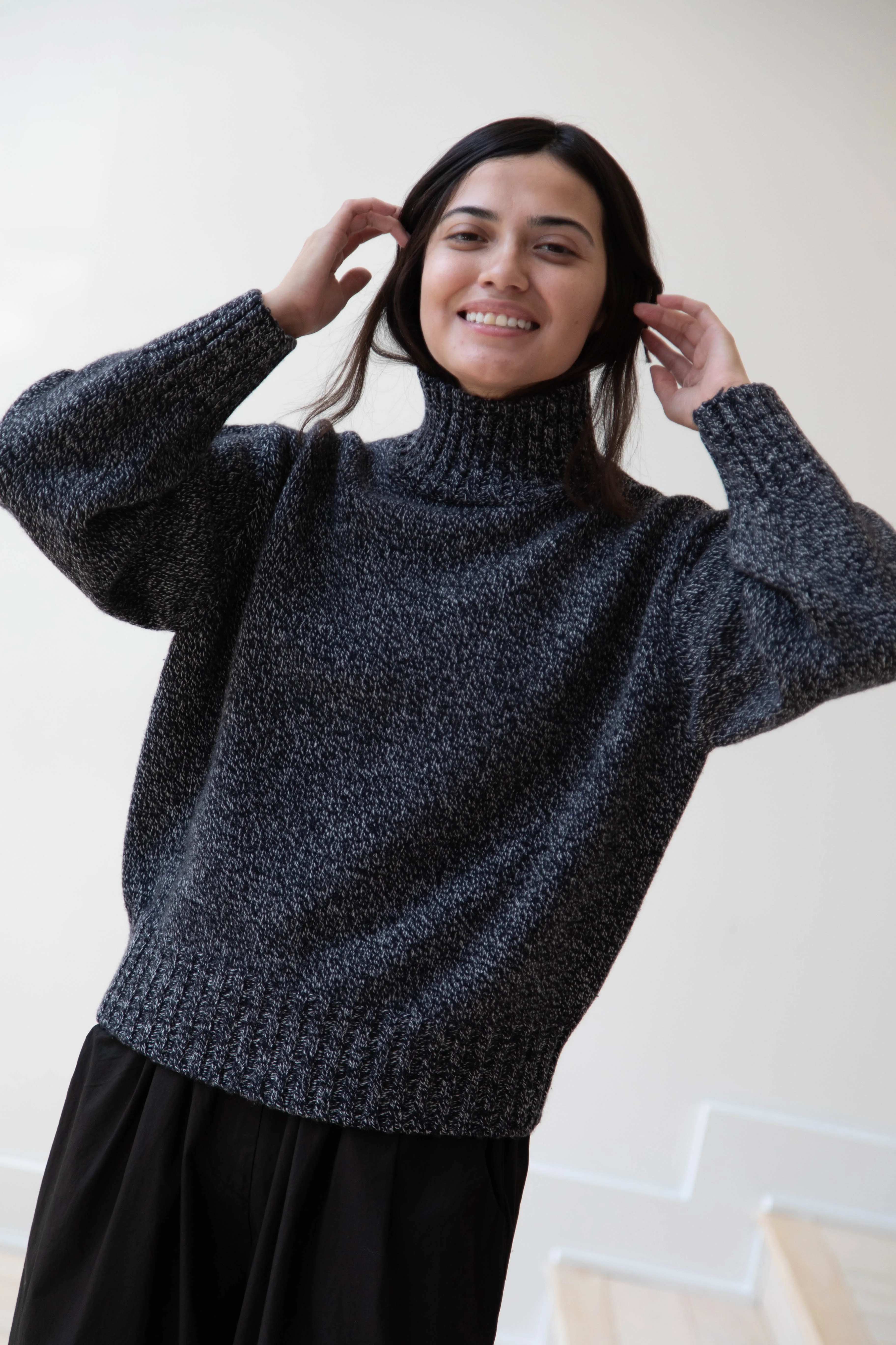 Nothing Written | Turtleneck Sweater in Black & White
