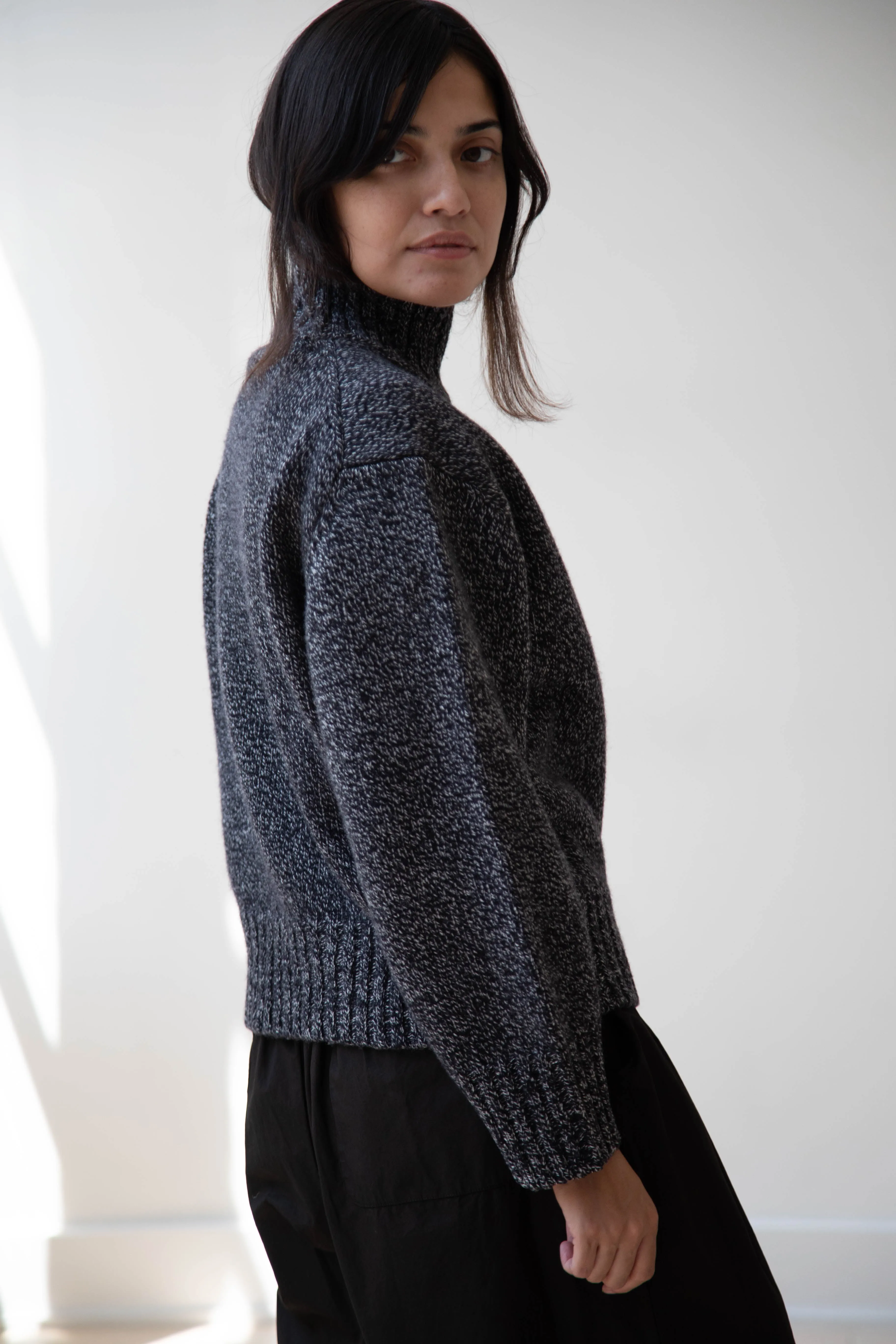 Nothing Written | Turtleneck Sweater in Black & White