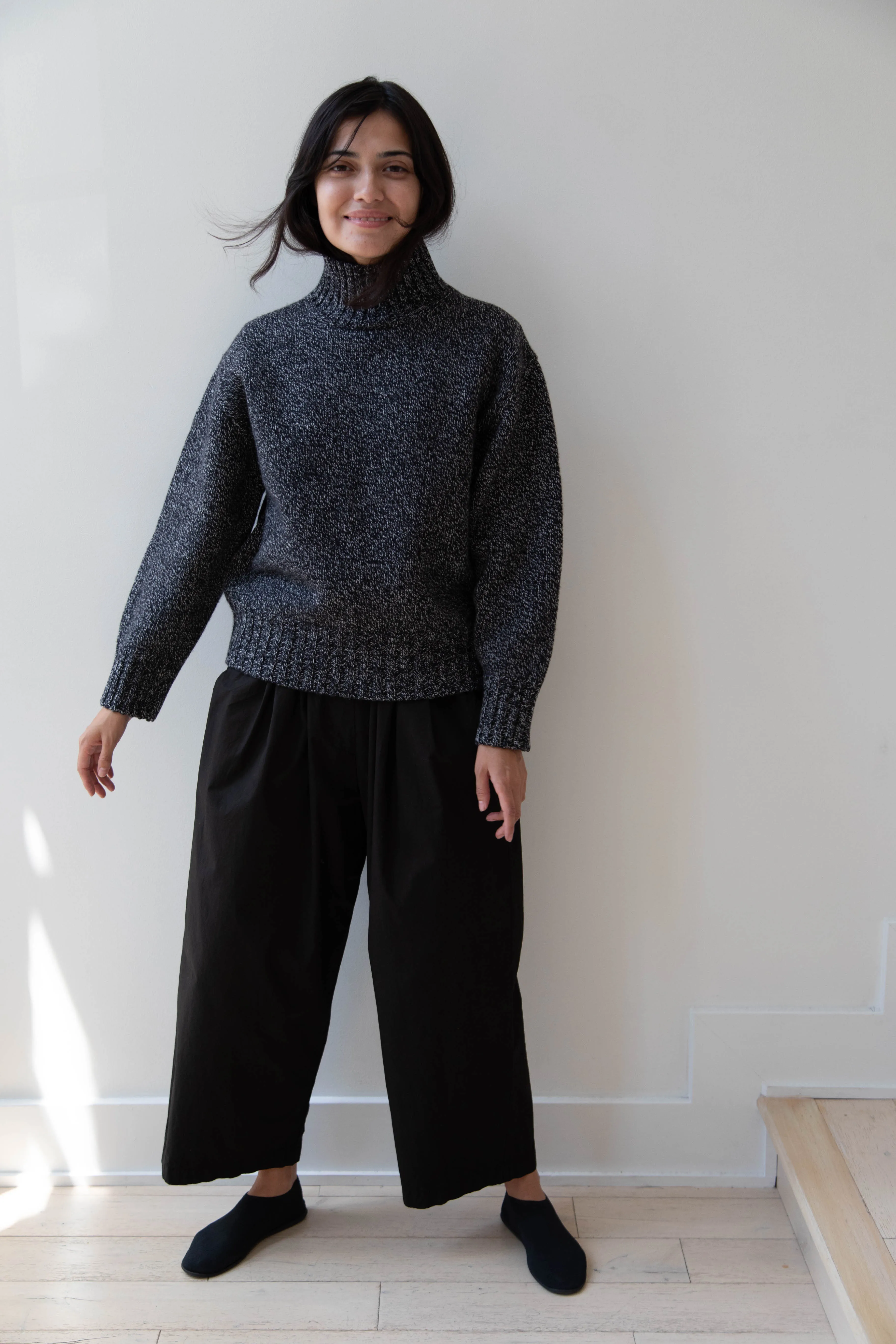 Nothing Written | Turtleneck Sweater in Black & White