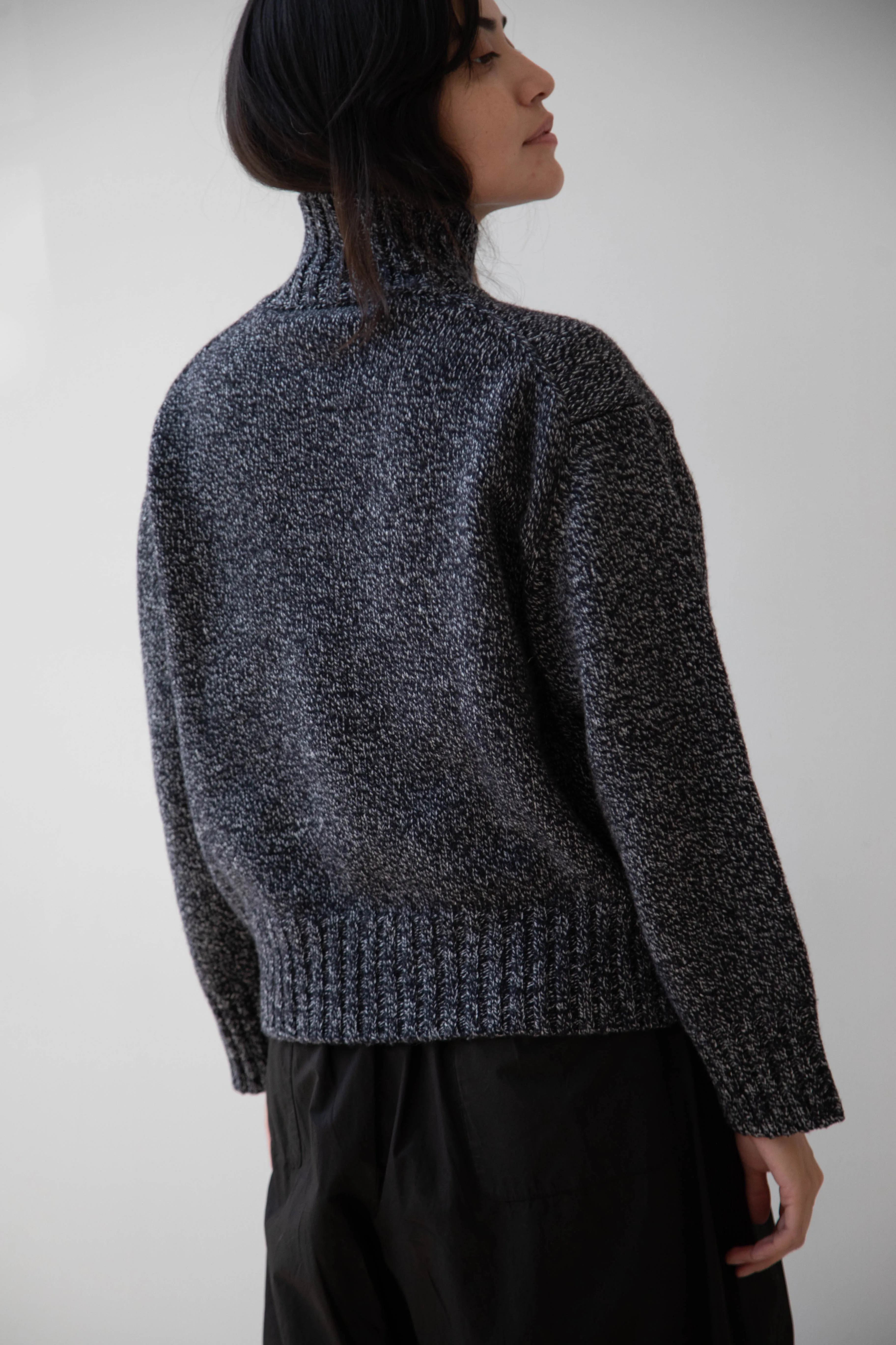 Nothing Written | Turtleneck Sweater in Black & White
