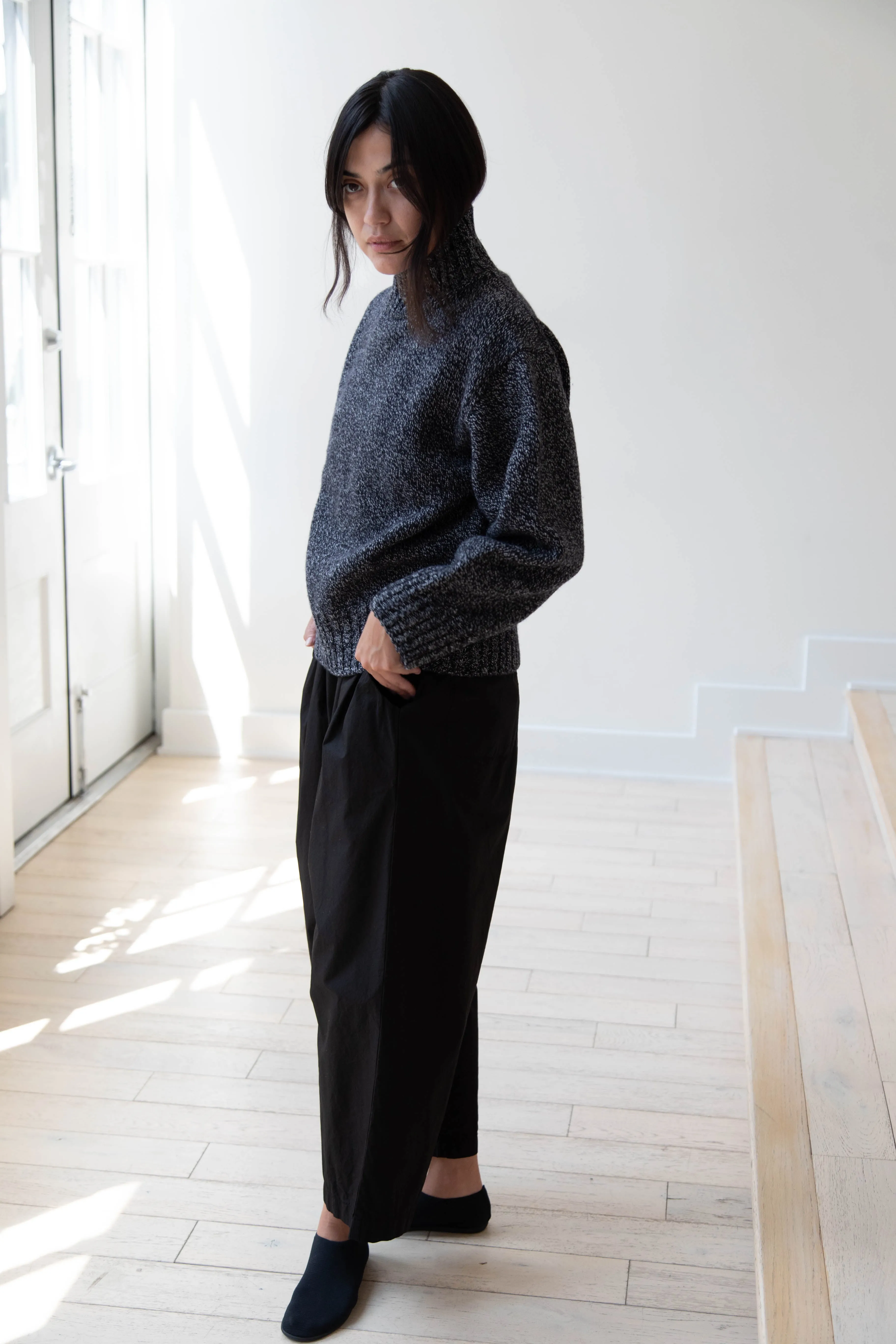 Nothing Written | Turtleneck Sweater in Black & White