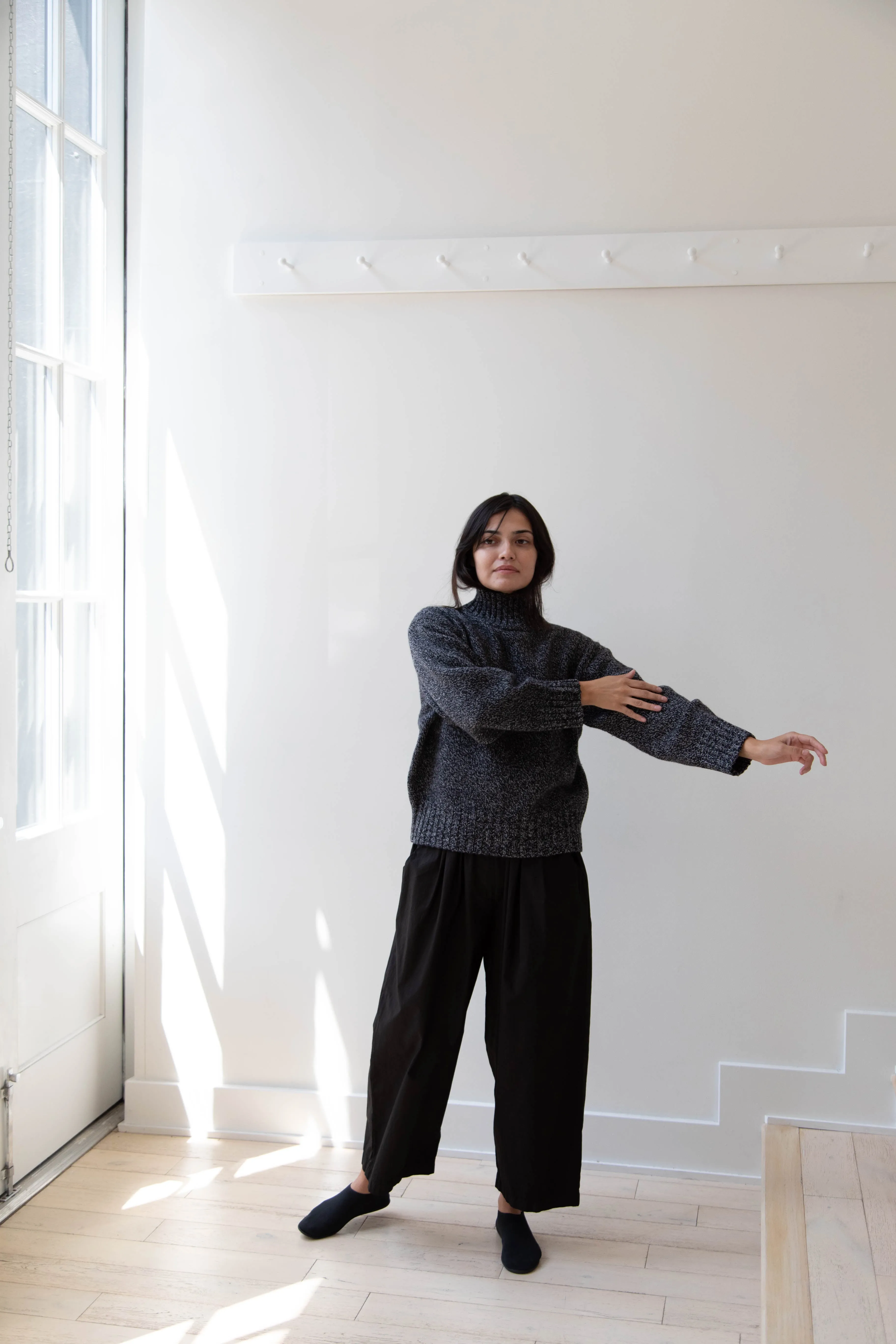 Nothing Written | Turtleneck Sweater in Black & White