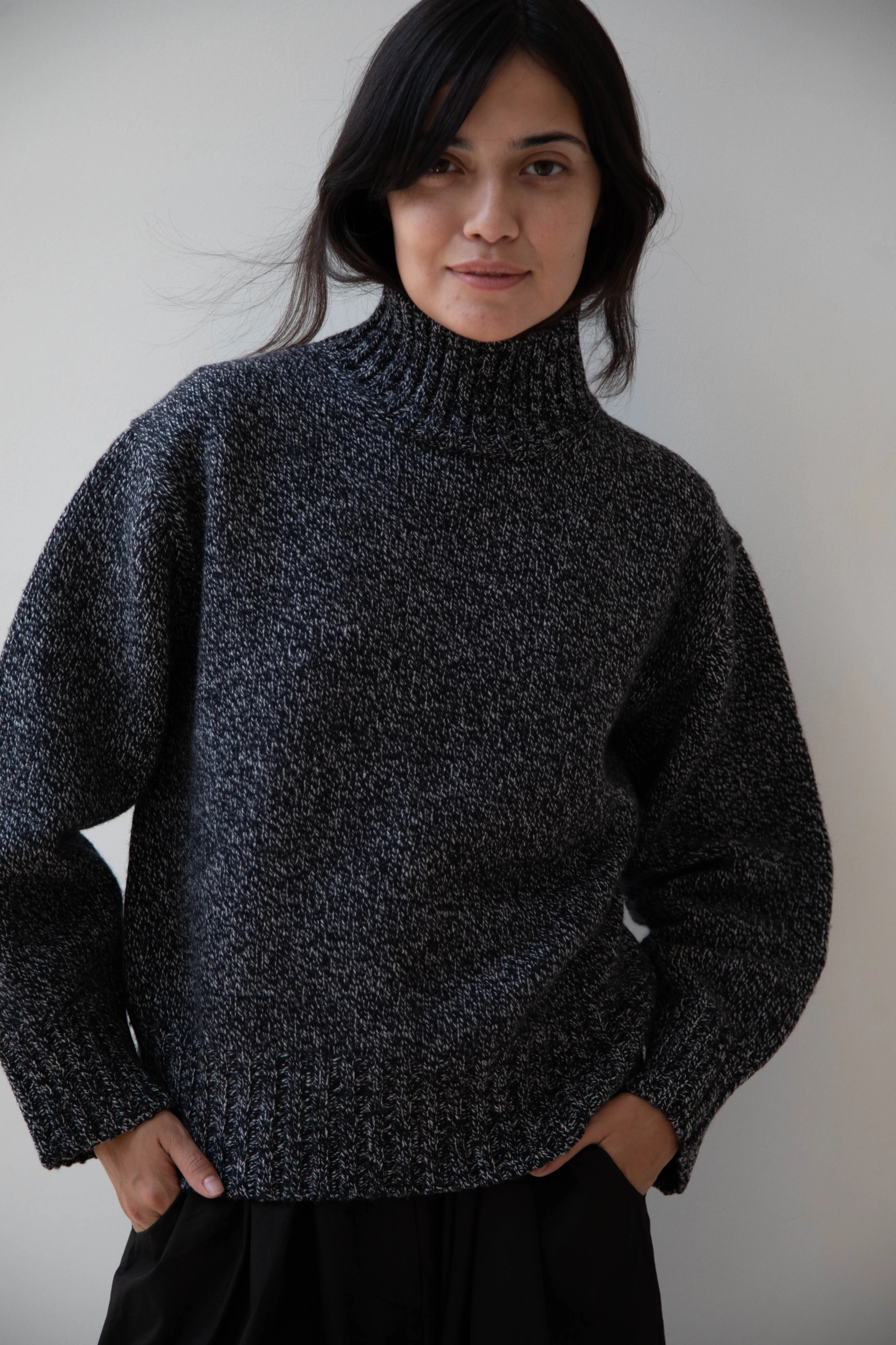 Nothing Written | Turtleneck Sweater in Black & White