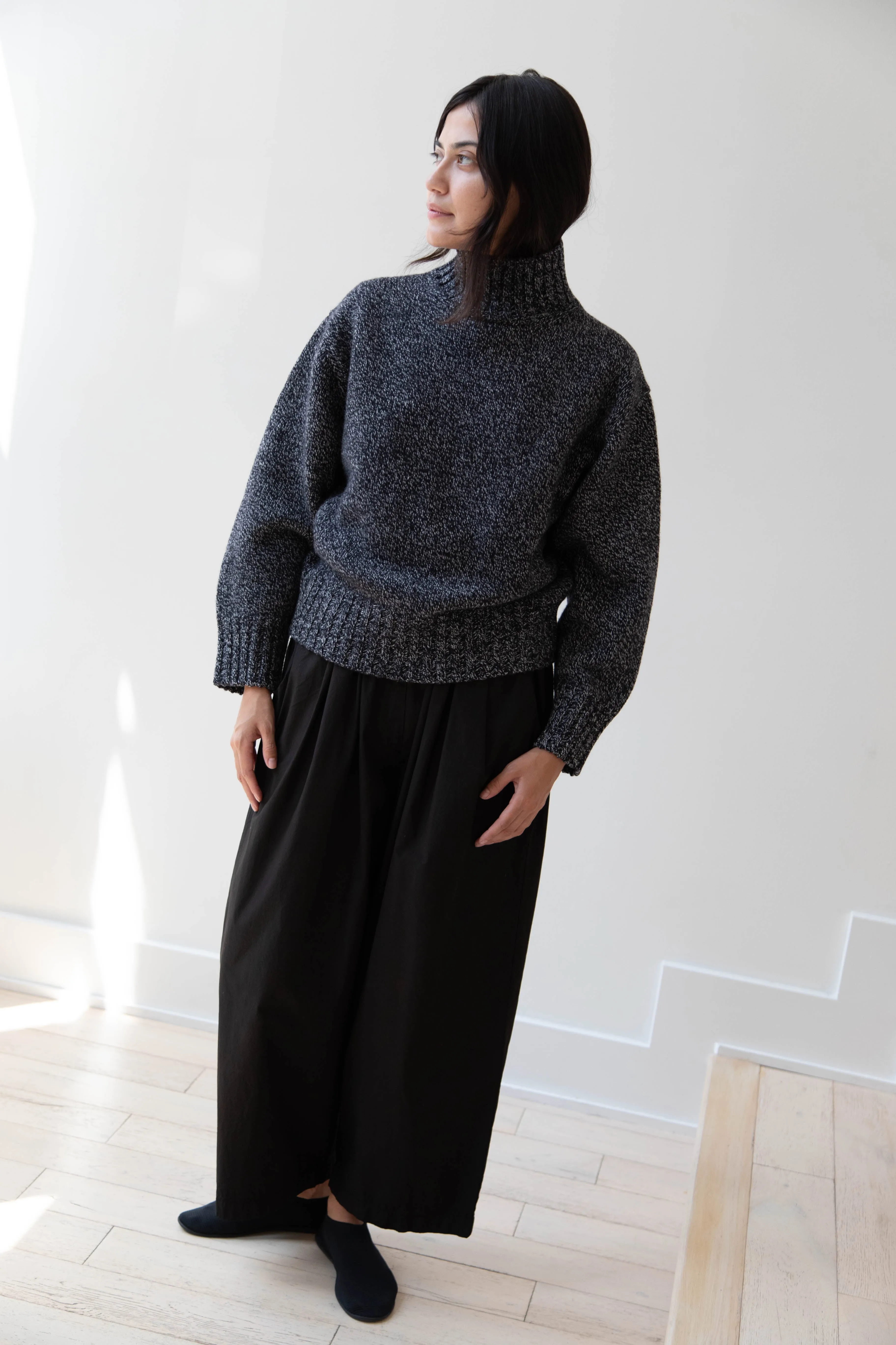 Nothing Written | Turtleneck Sweater in Black & White