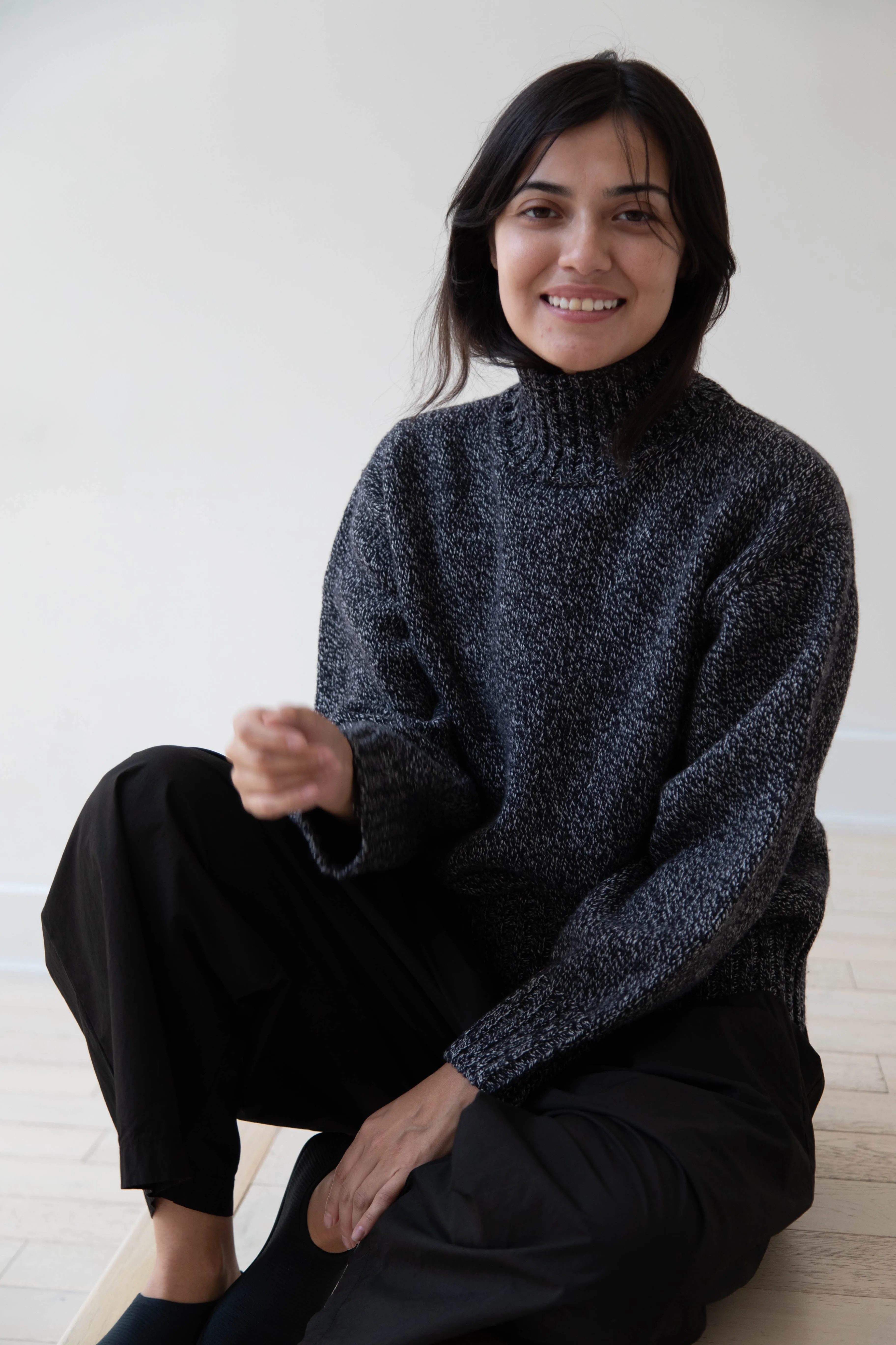 Nothing Written | Turtleneck Sweater in Black & White