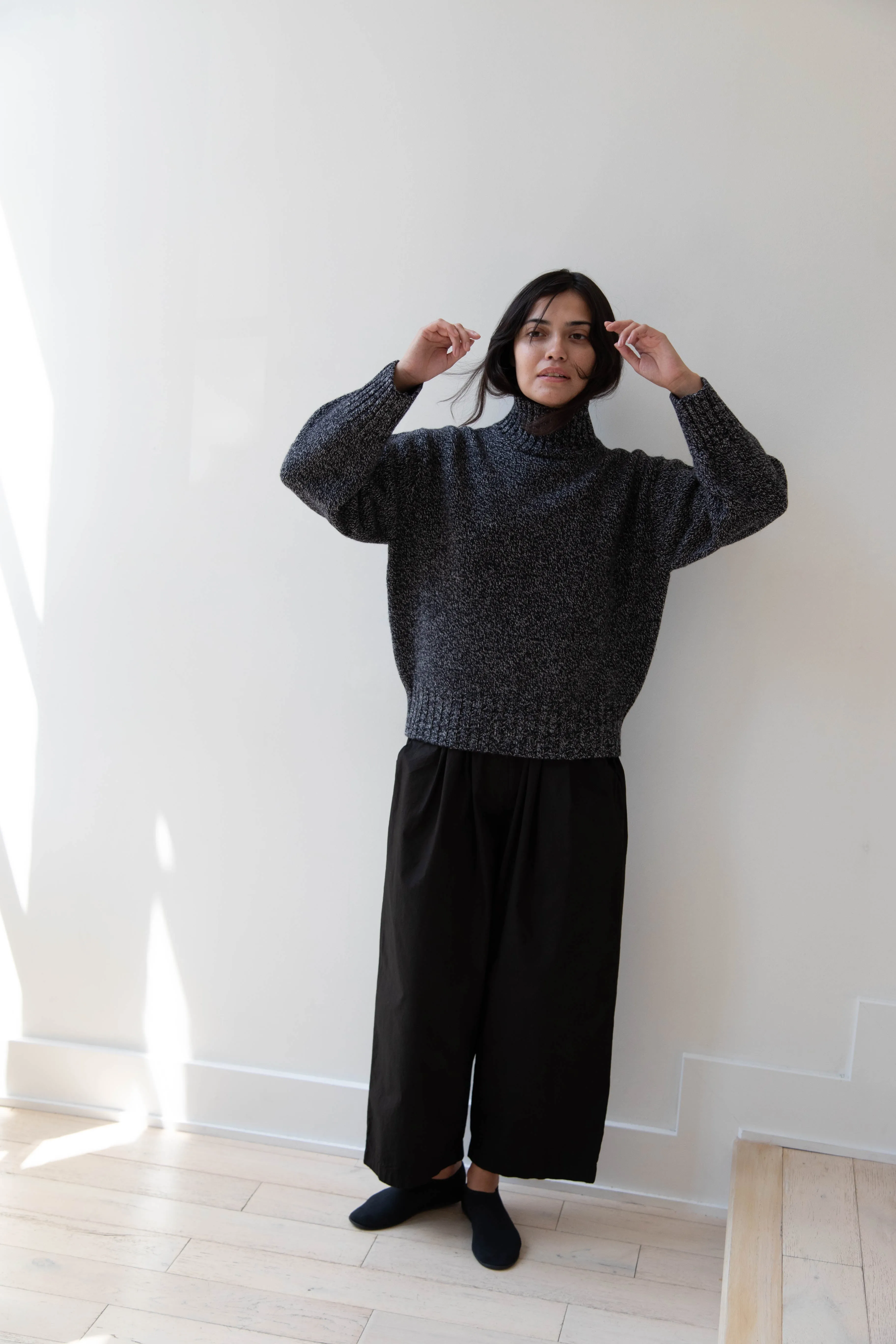 Nothing Written | Turtleneck Sweater in Black & White