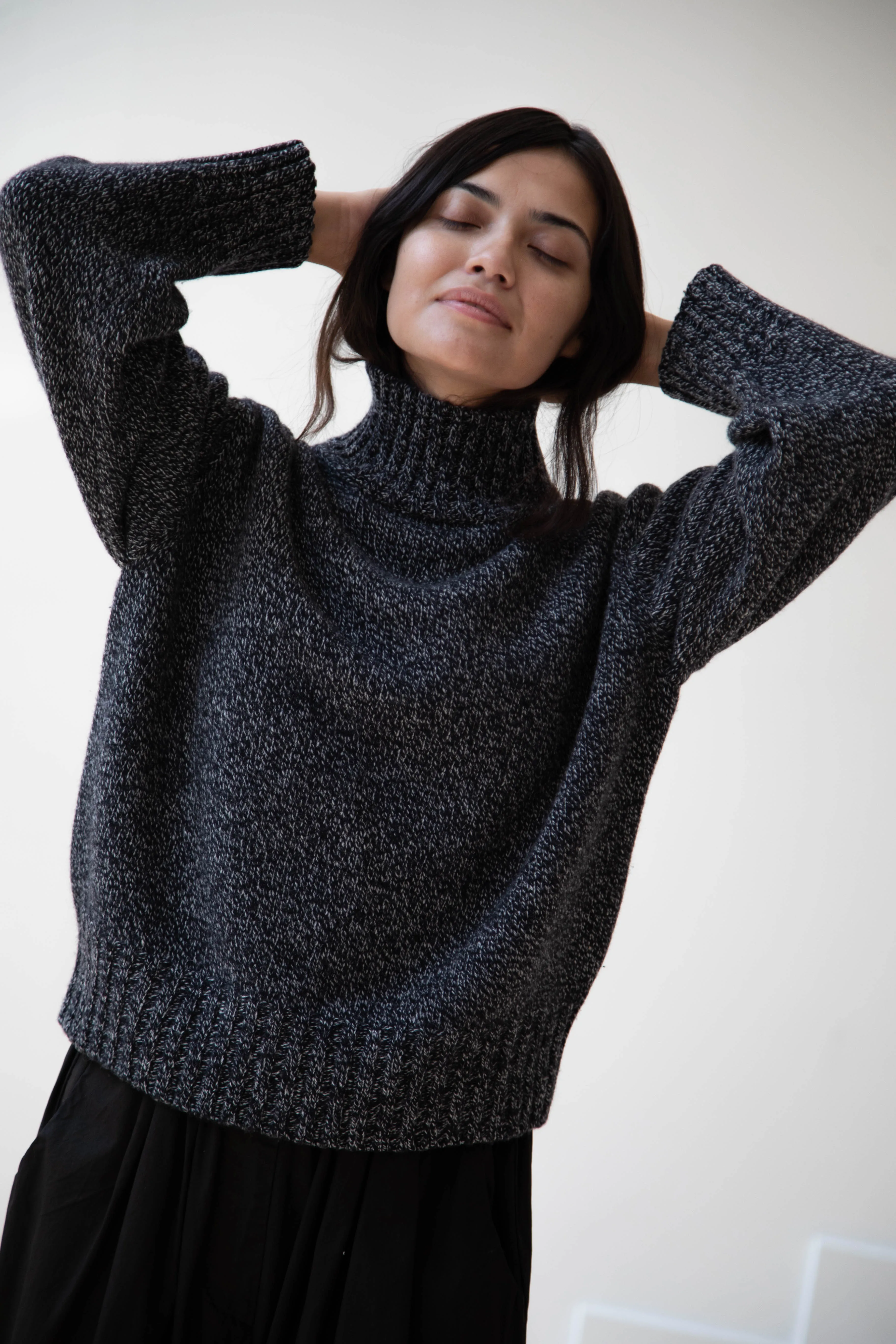 Nothing Written | Turtleneck Sweater in Black & White