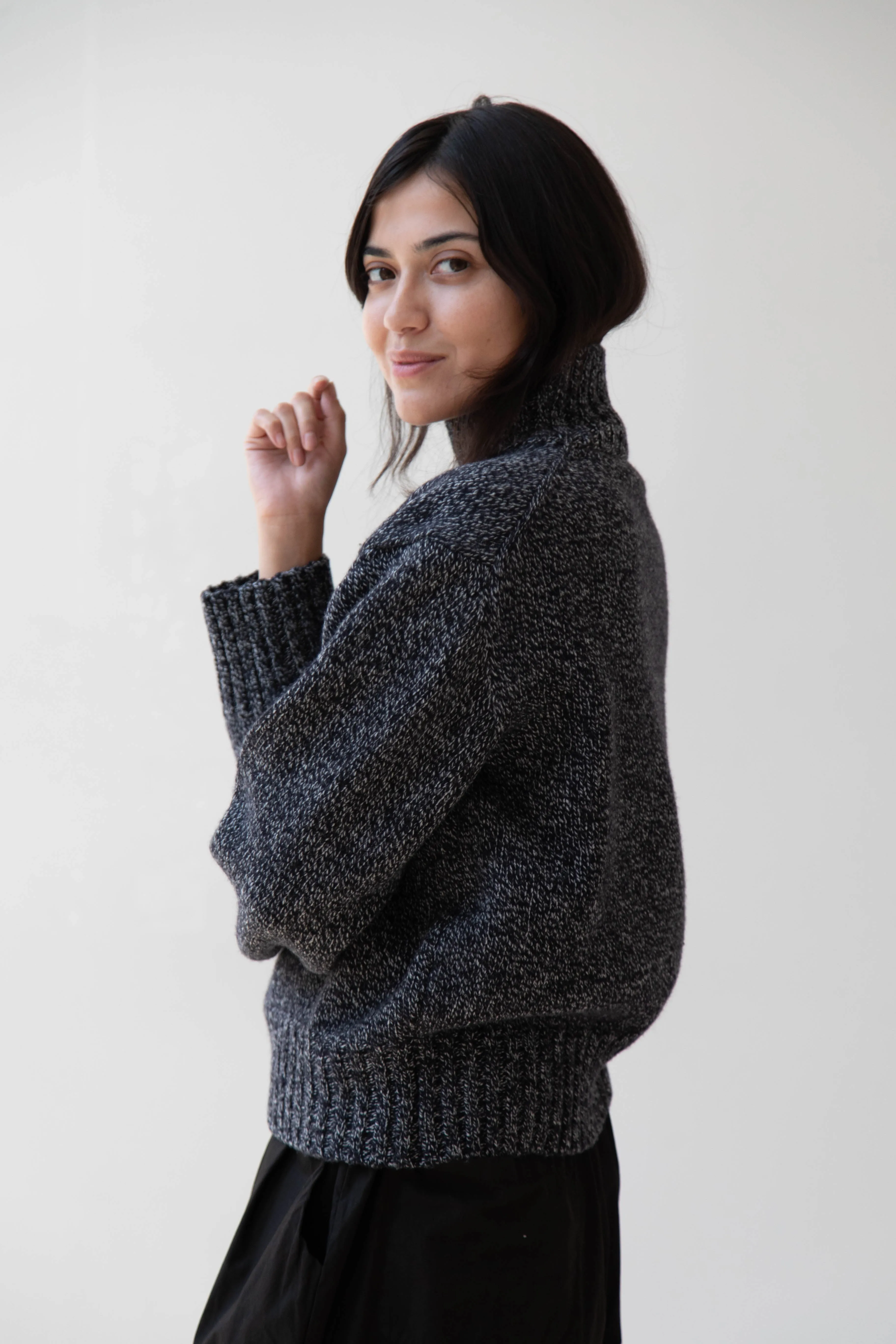 Nothing Written | Turtleneck Sweater in Black & White