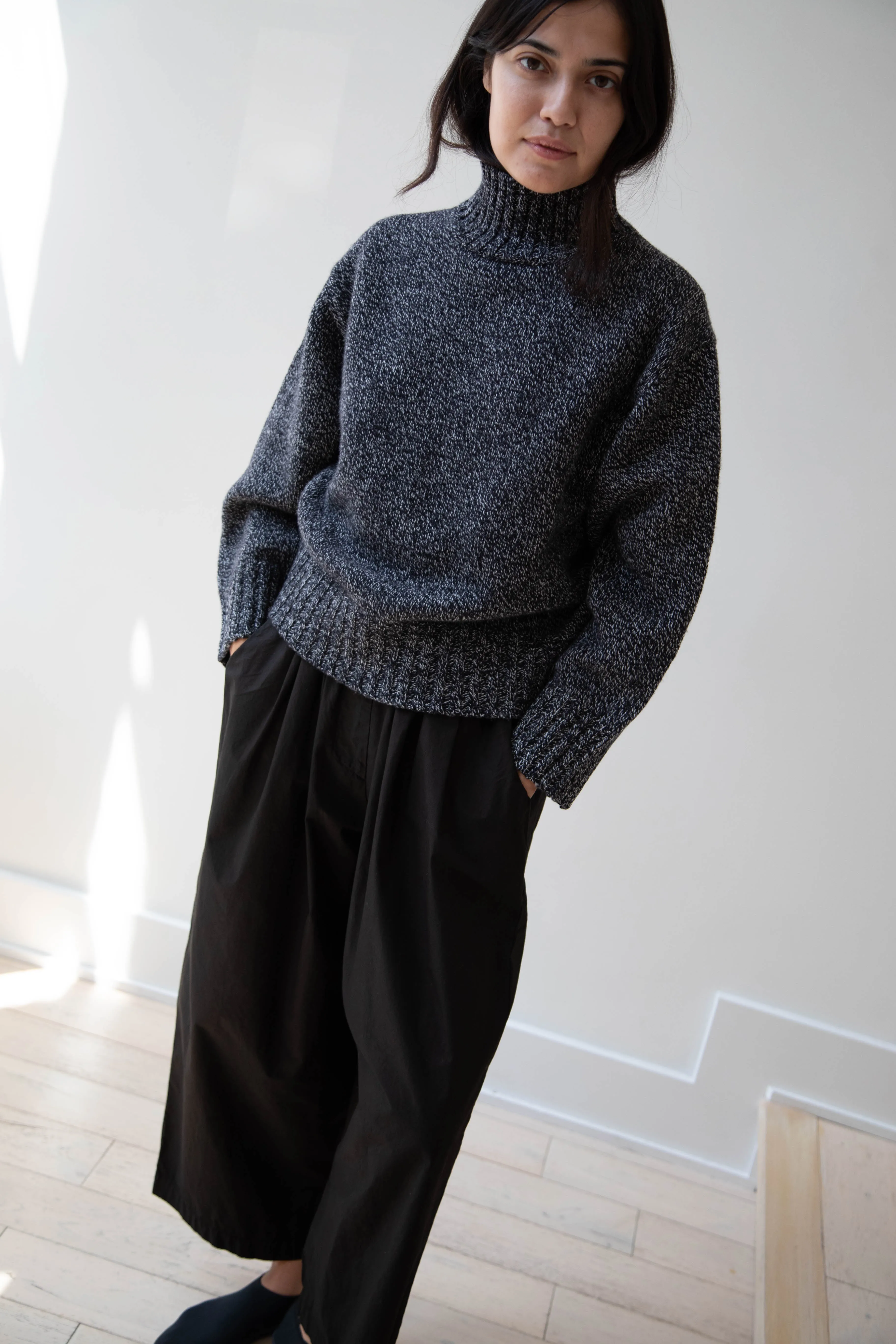 Nothing Written | Turtleneck Sweater in Black & White