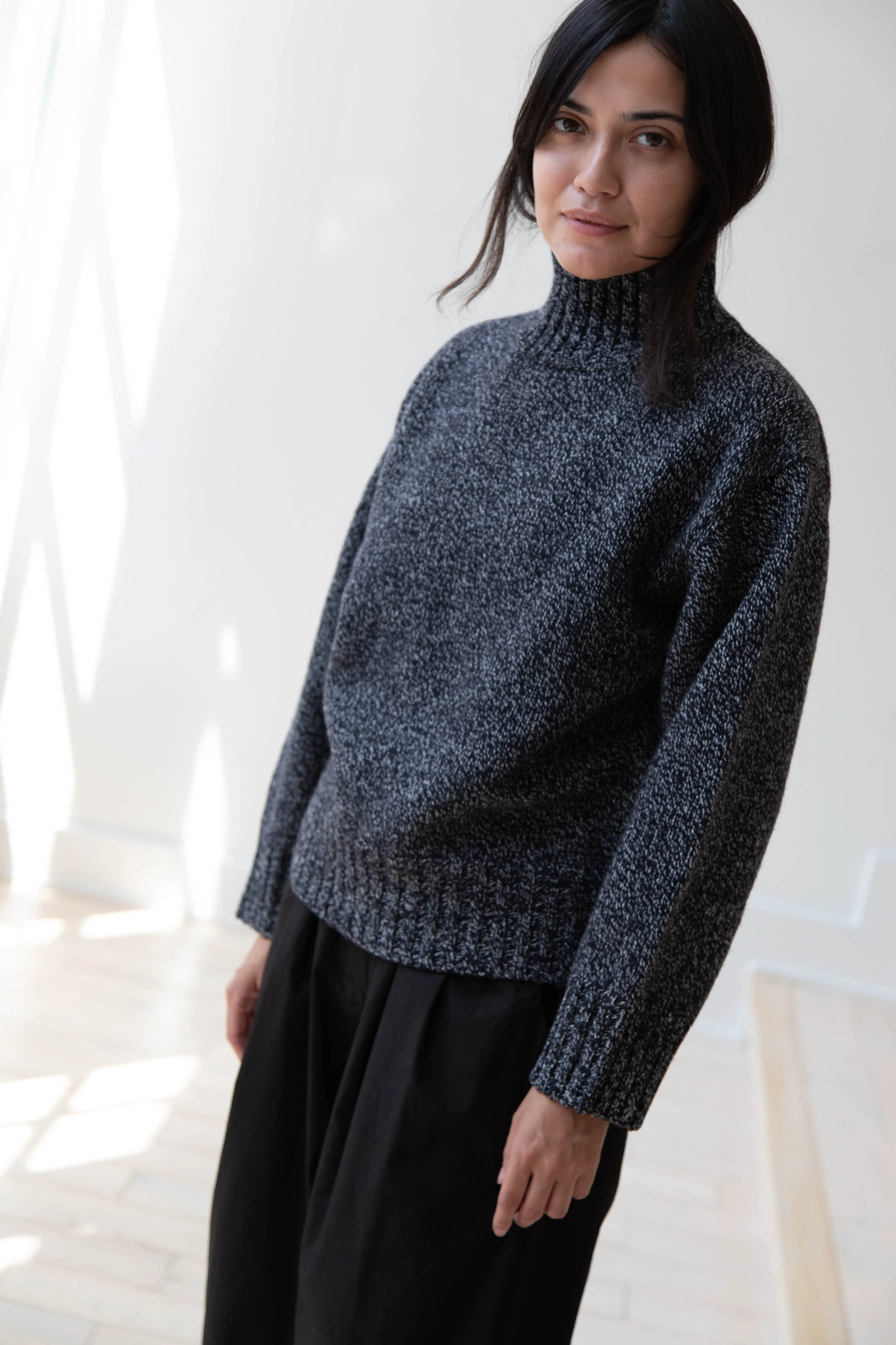 Nothing Written | Turtleneck Sweater in Black & White
