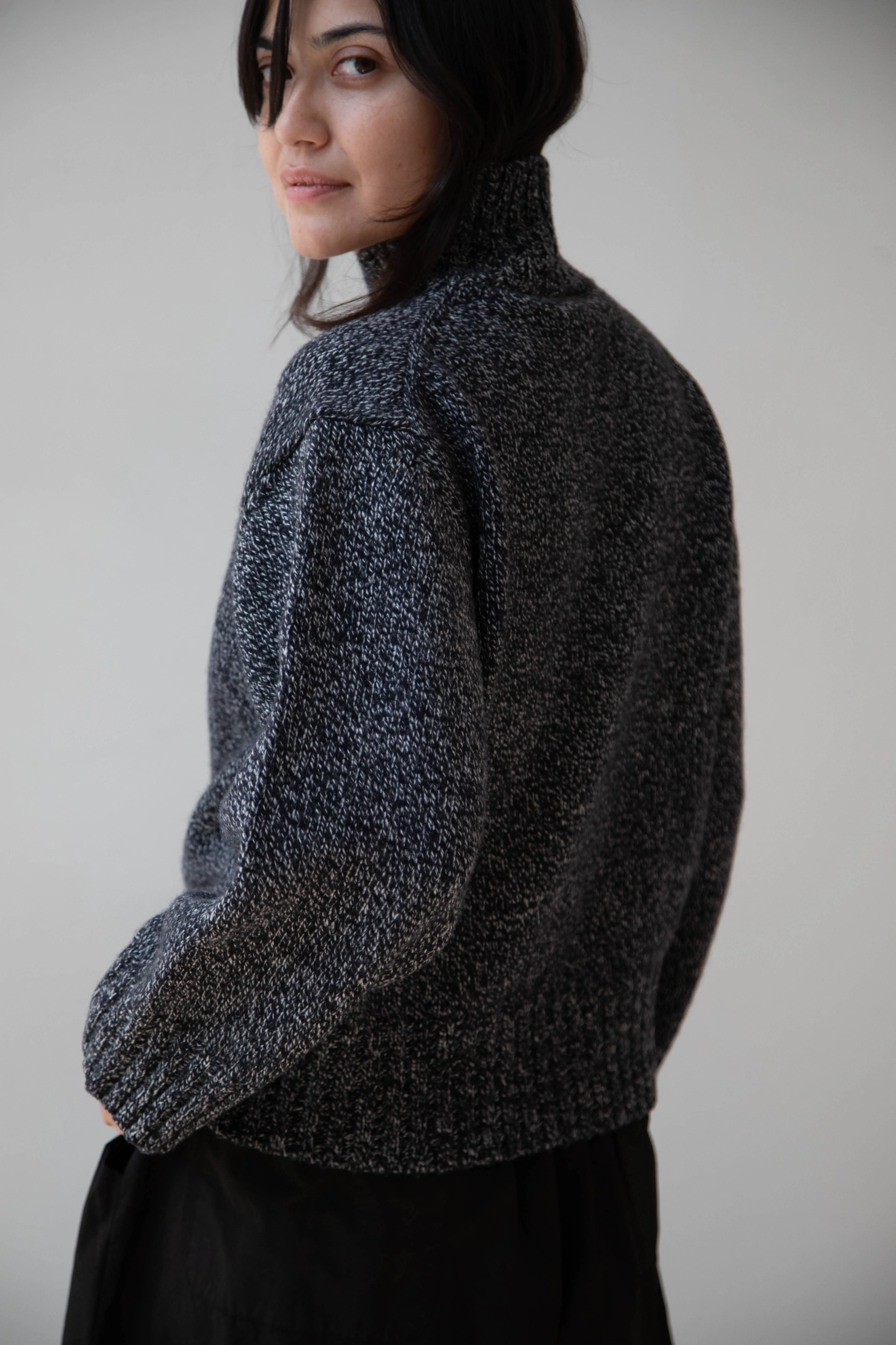 Nothing Written | Turtleneck Sweater in Black & White