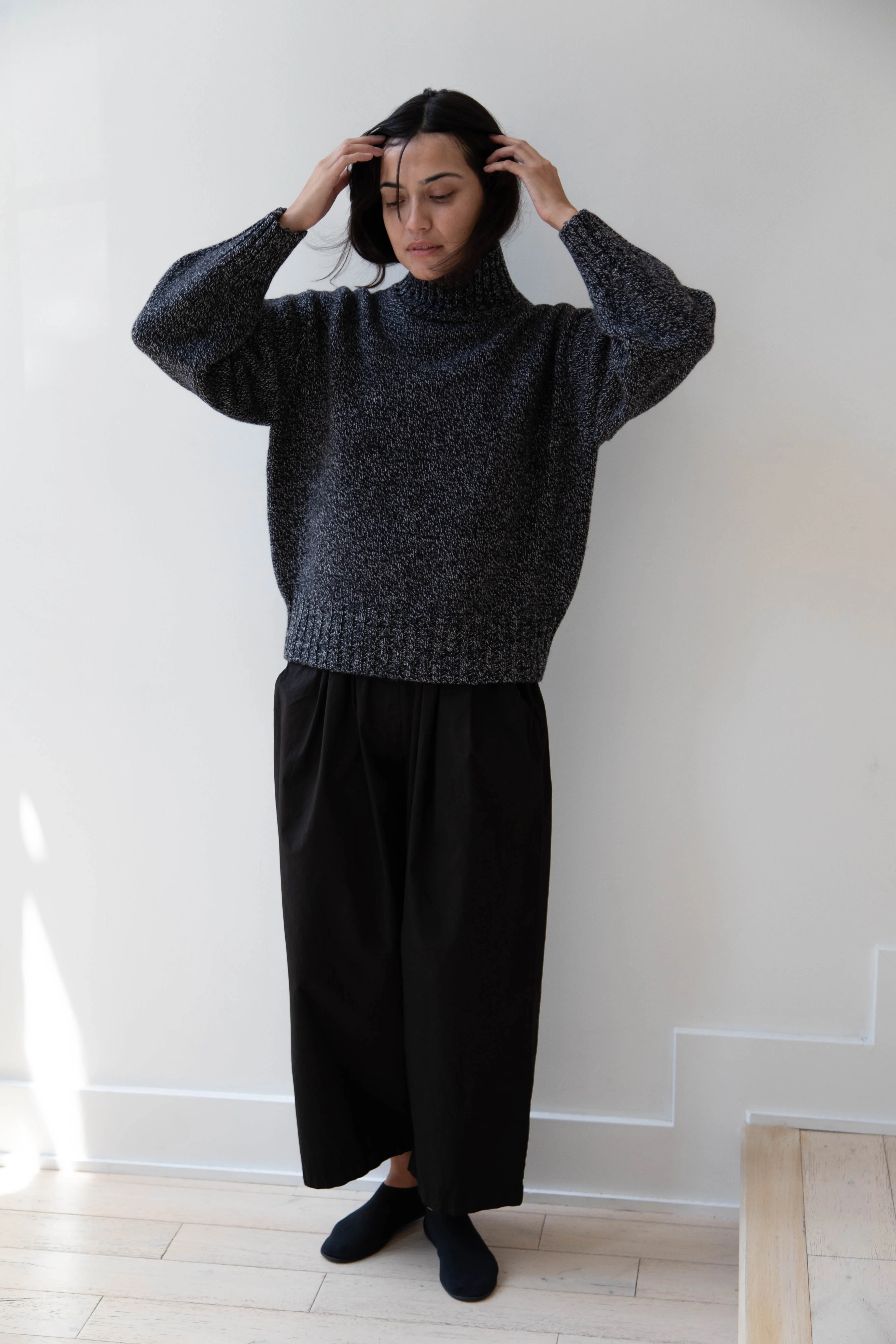 Nothing Written | Turtleneck Sweater in Black & White