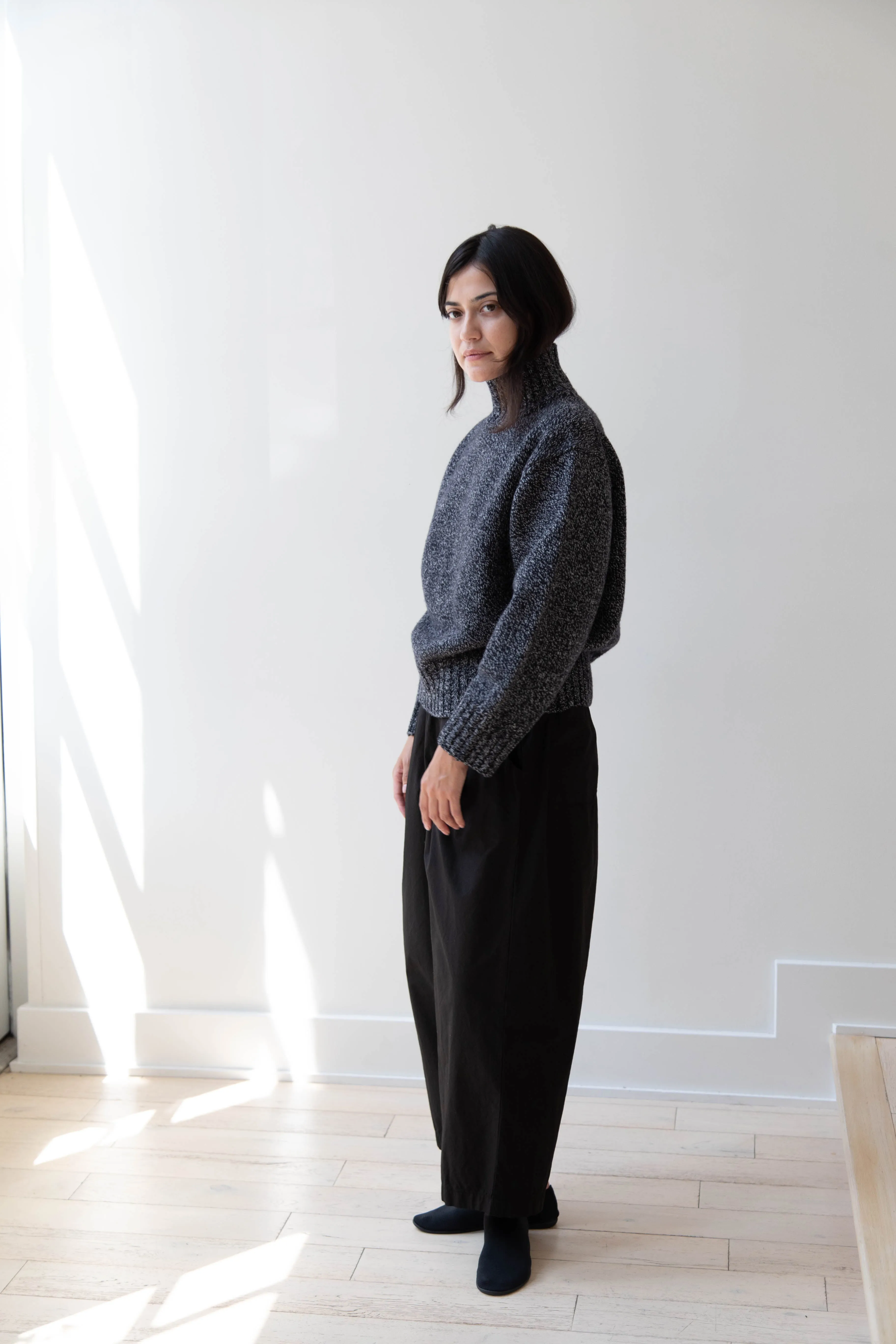 Nothing Written | Turtleneck Sweater in Black & White