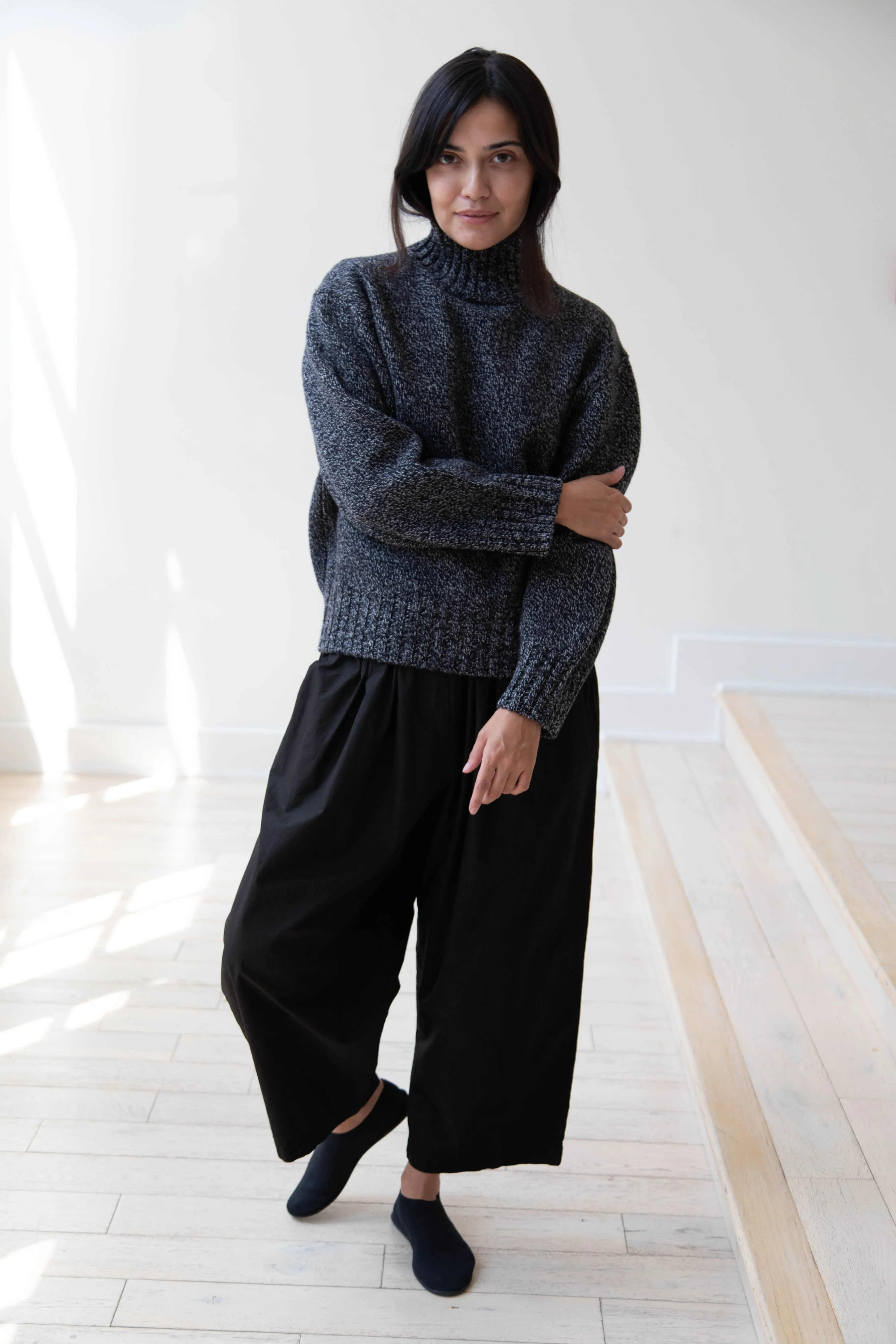 Nothing Written | Turtleneck Sweater in Black & White