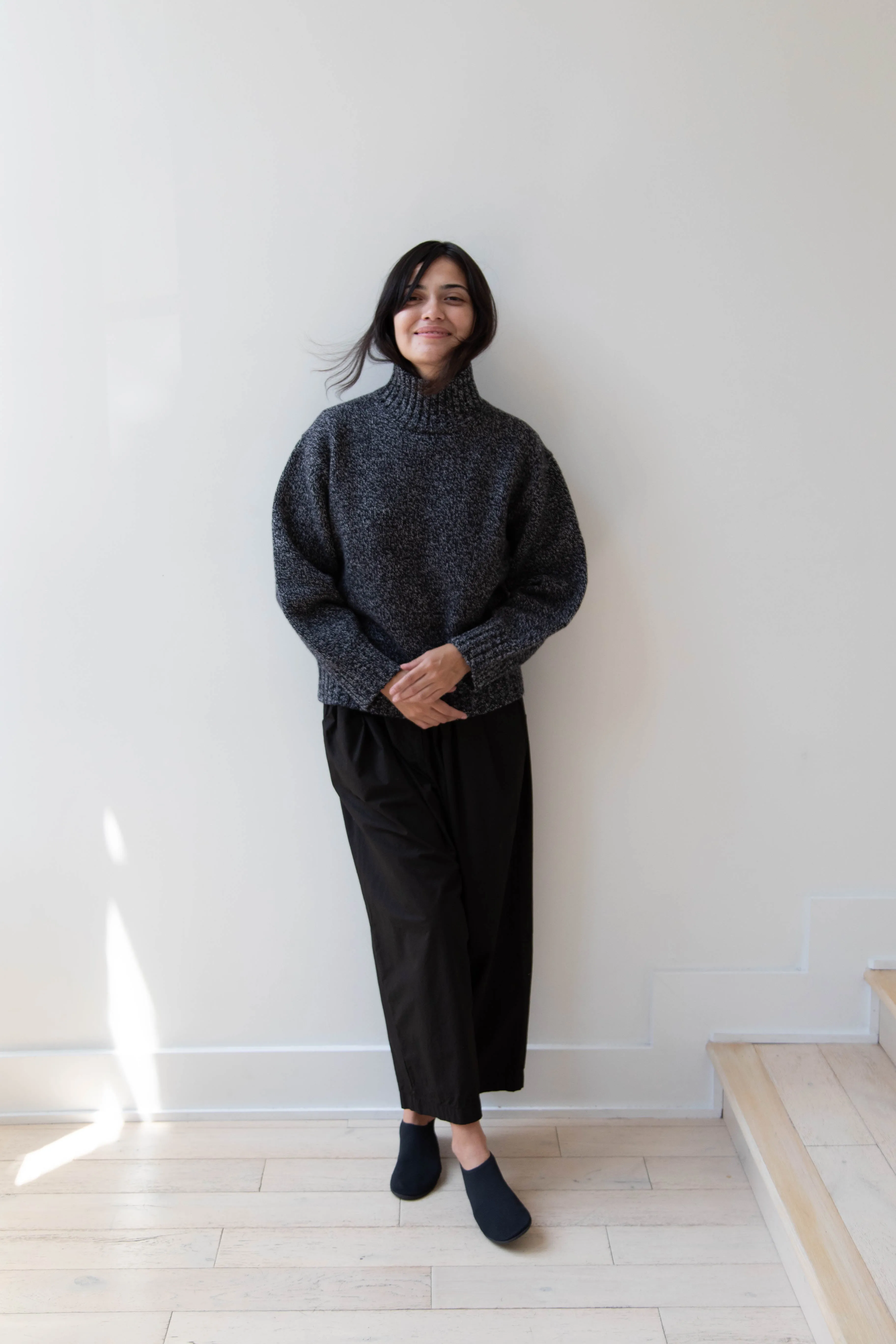 Nothing Written | Turtleneck Sweater in Black & White