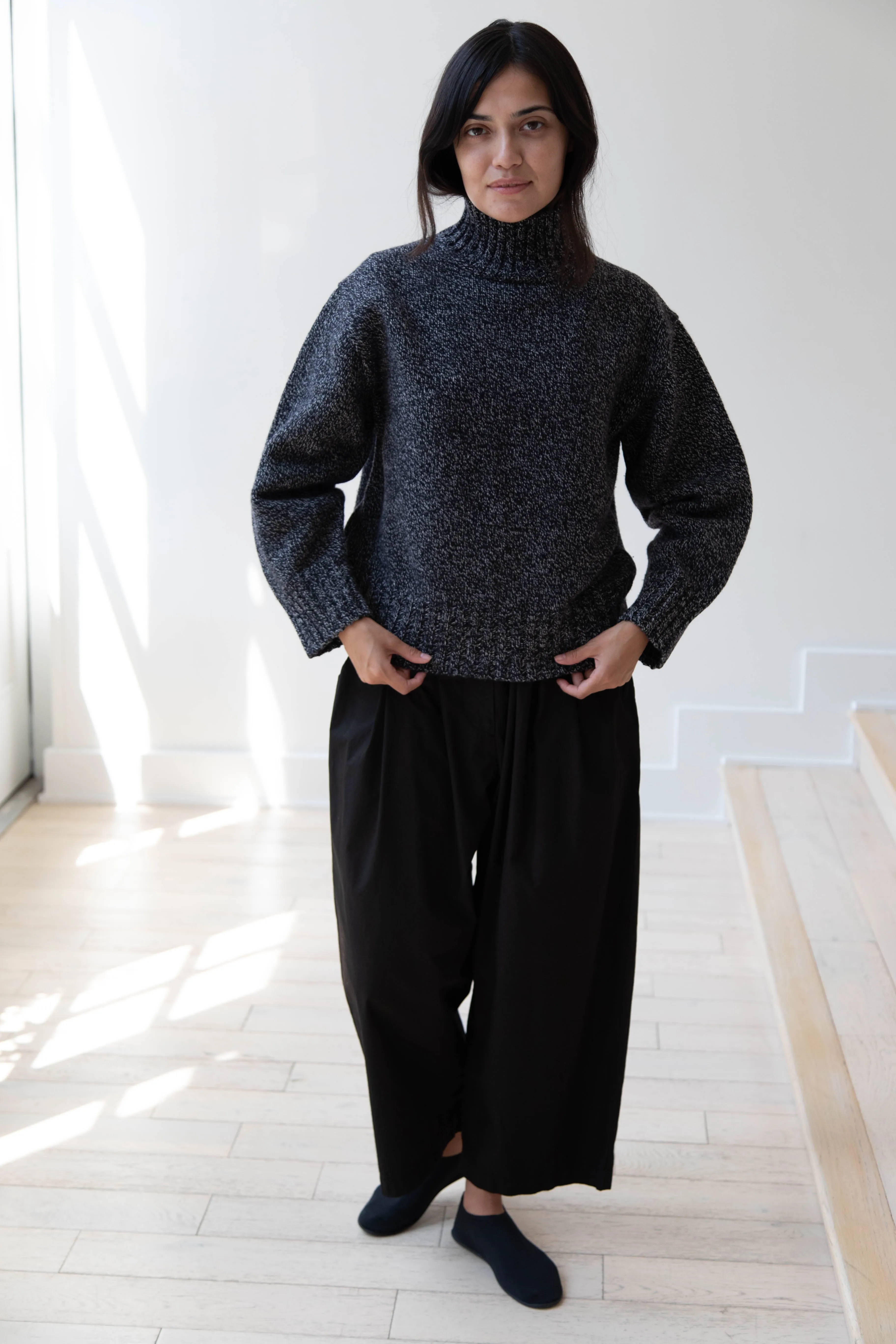 Nothing Written | Turtleneck Sweater in Black & White