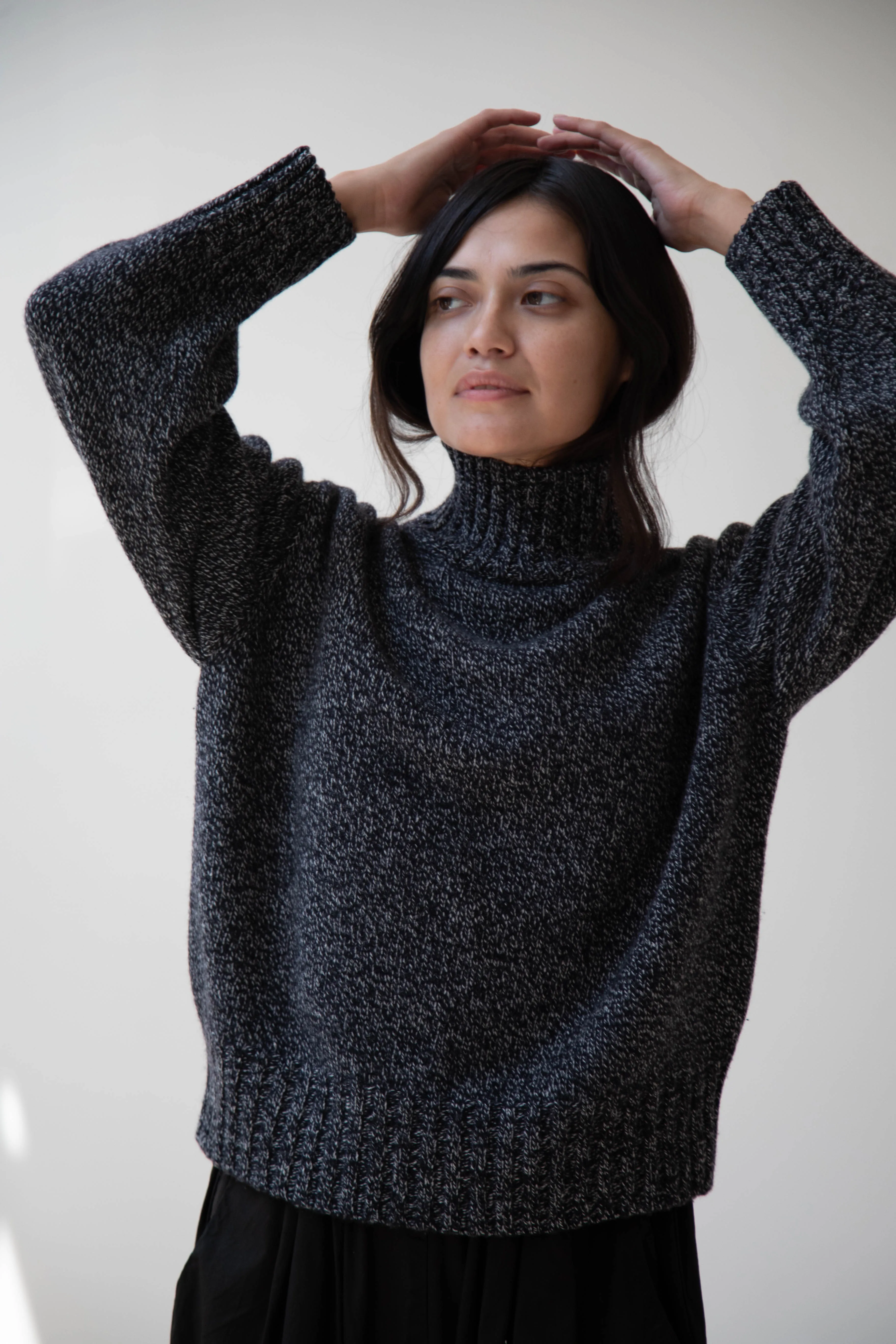 Nothing Written | Turtleneck Sweater in Black & White